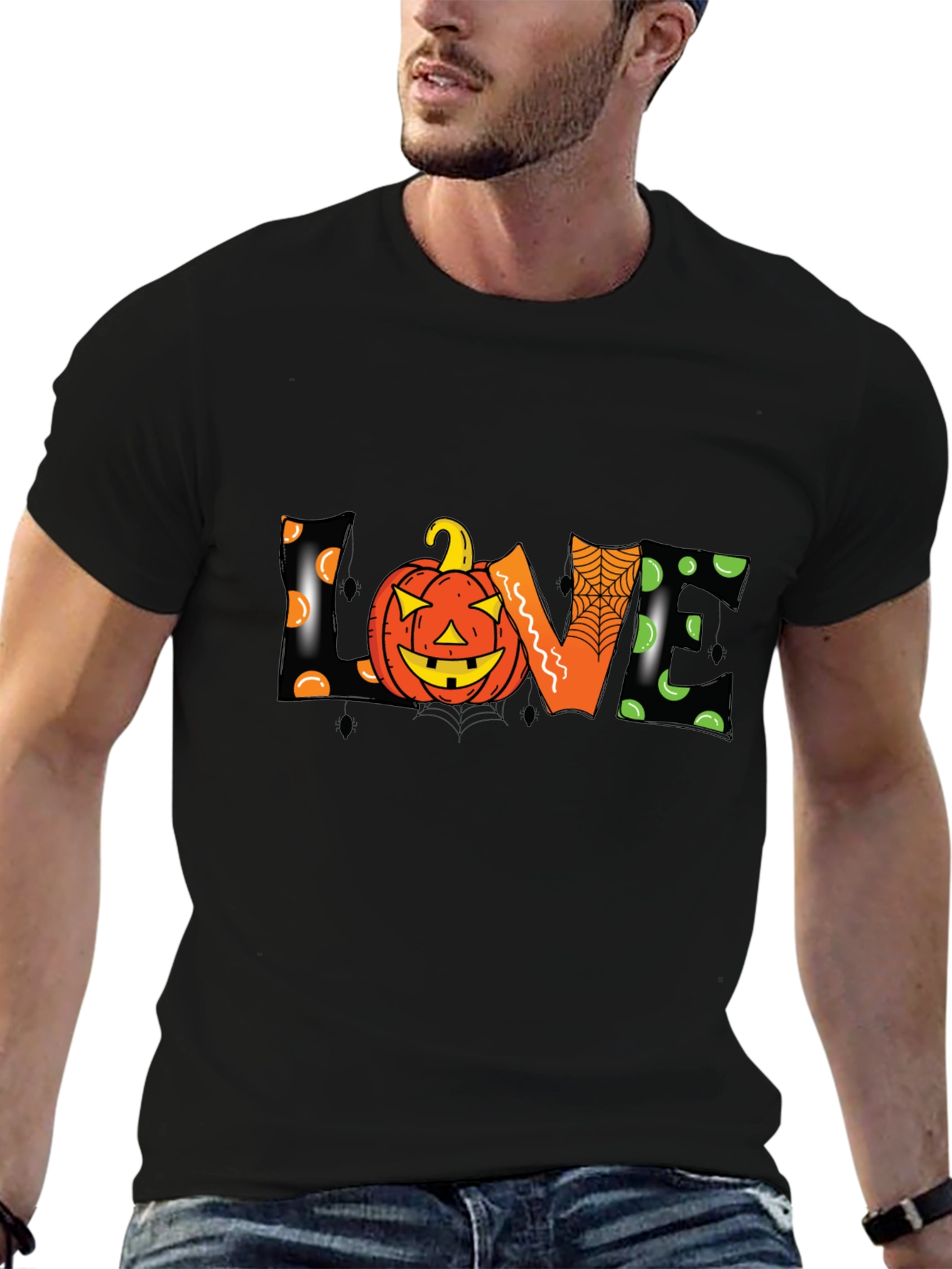 Halloween Love Pumpkin Graphic Tee