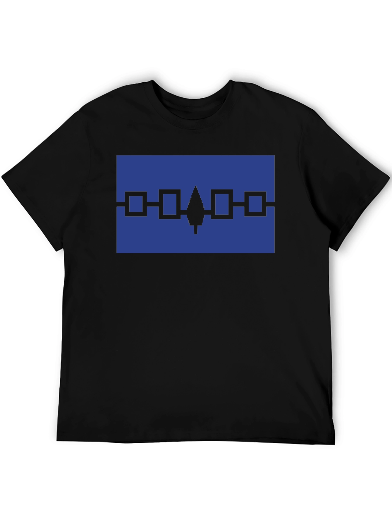 Mohawk Flag Graphic Tee - Black