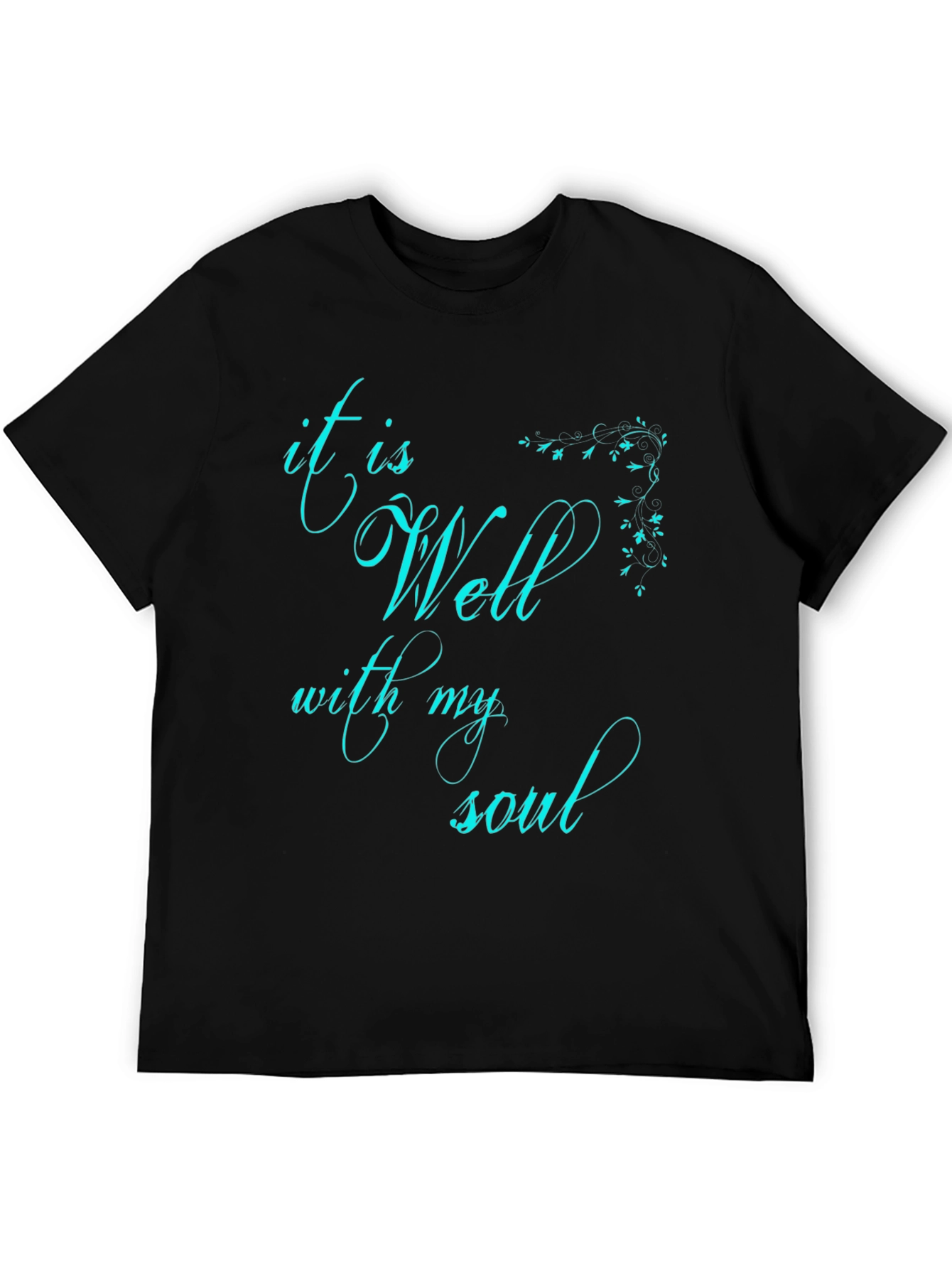 It Is Well With My Soul Black Graphic Tee