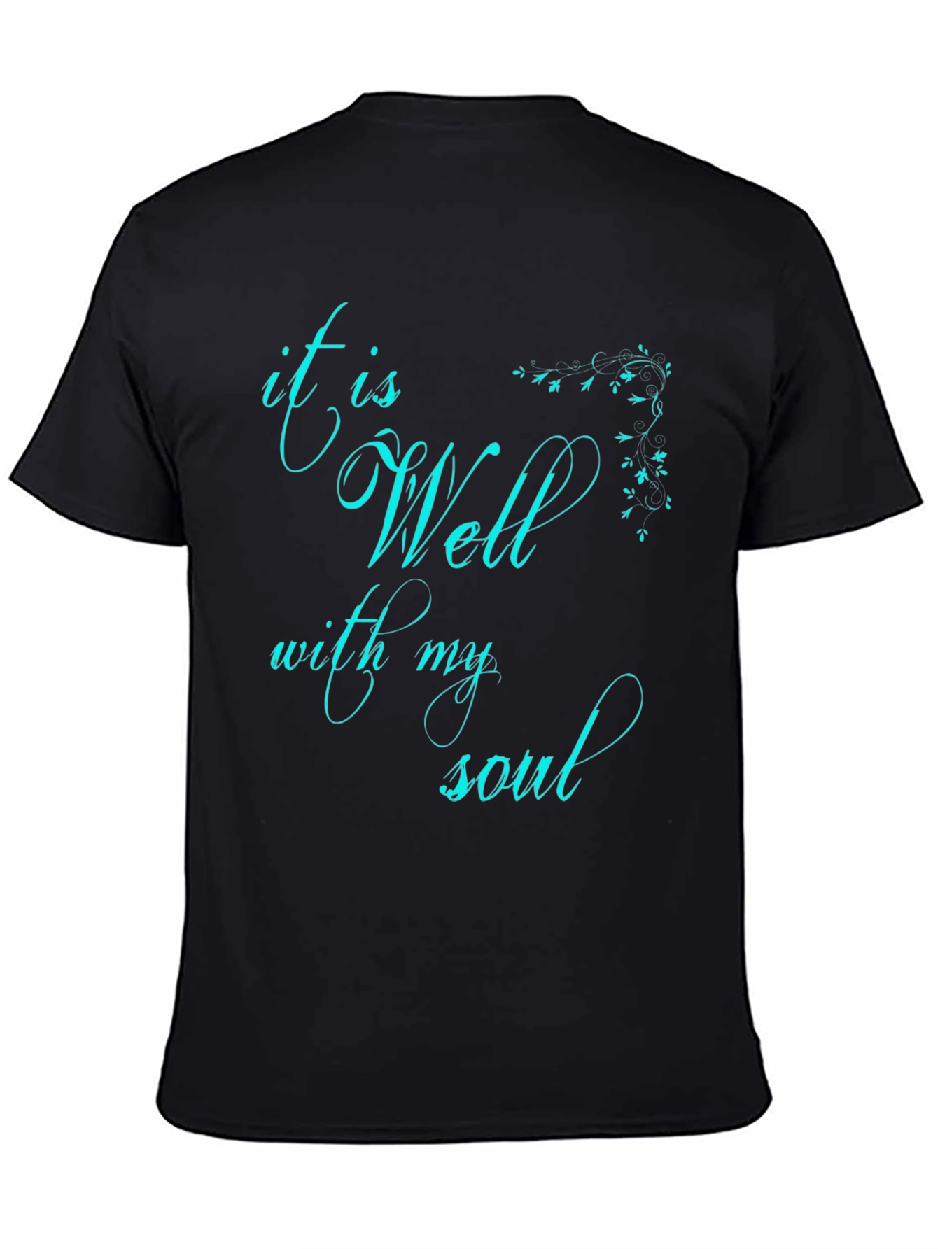 It Is Well With My Soul Black Graphic Tee