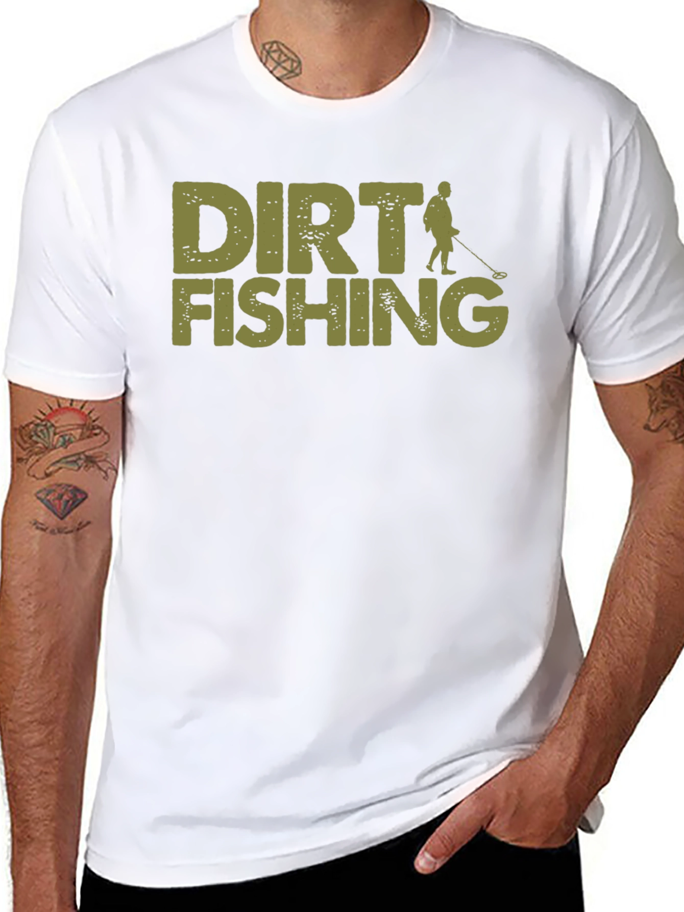Dirt Fishing T-Shirt - Metal Detecting Hobby Tee