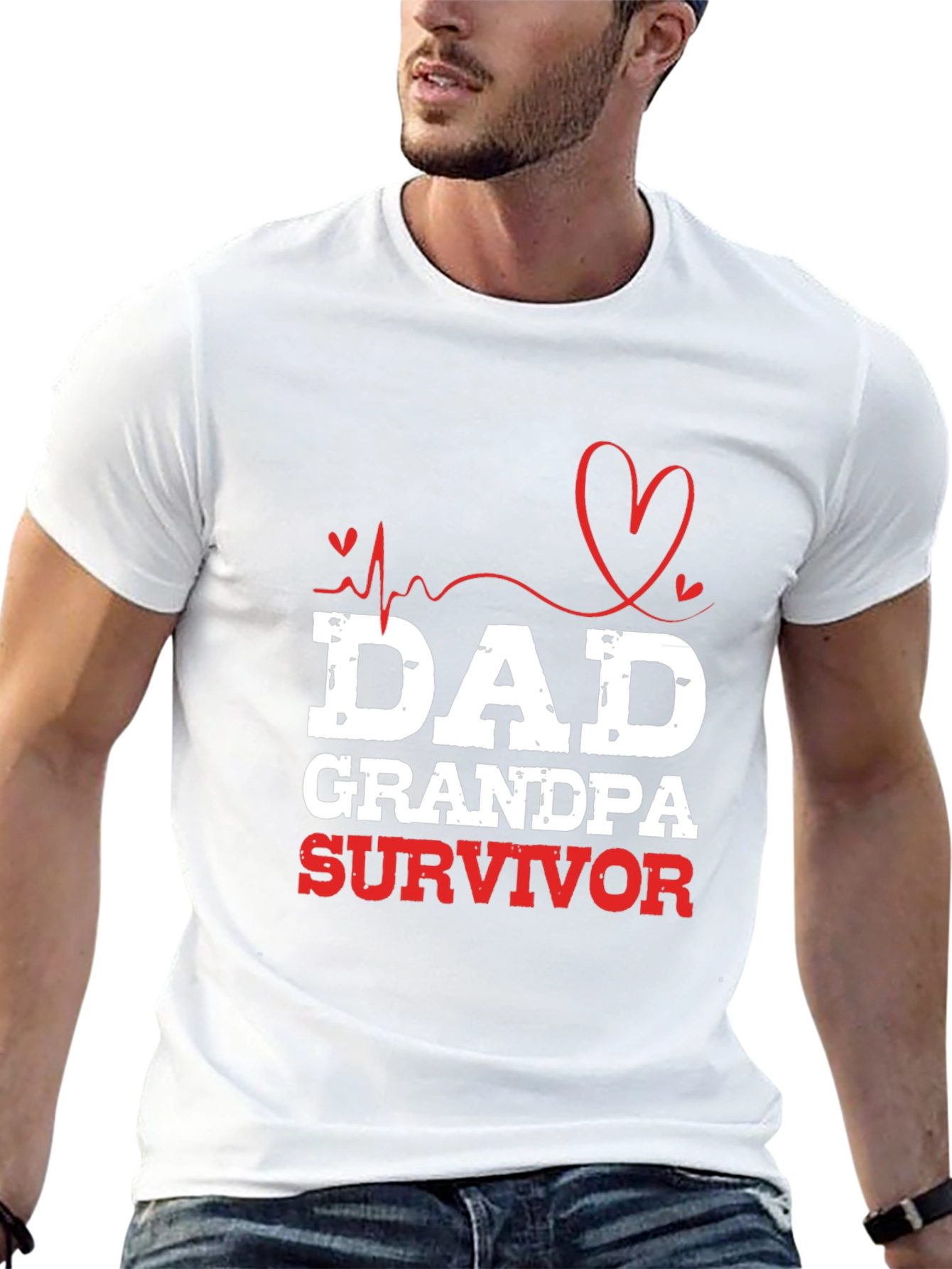 Dad Grandpa Survivor Graphic Tee