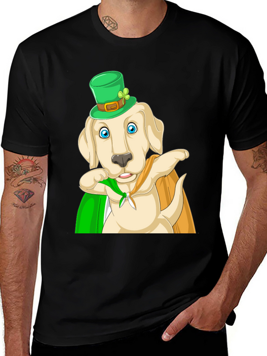 St. Patricks Day Dog Graphic Tee - Lucky Pup