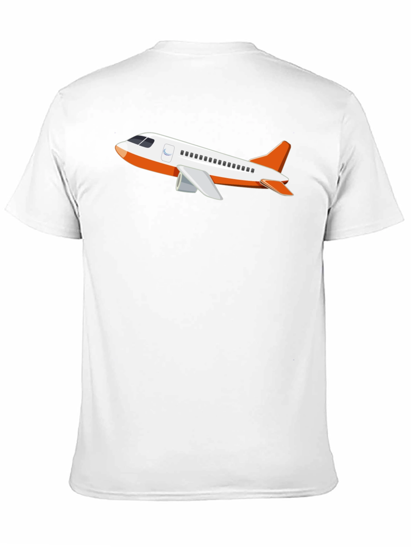 Airplane Graphic T-Shirt - Black Crew Neck Tee