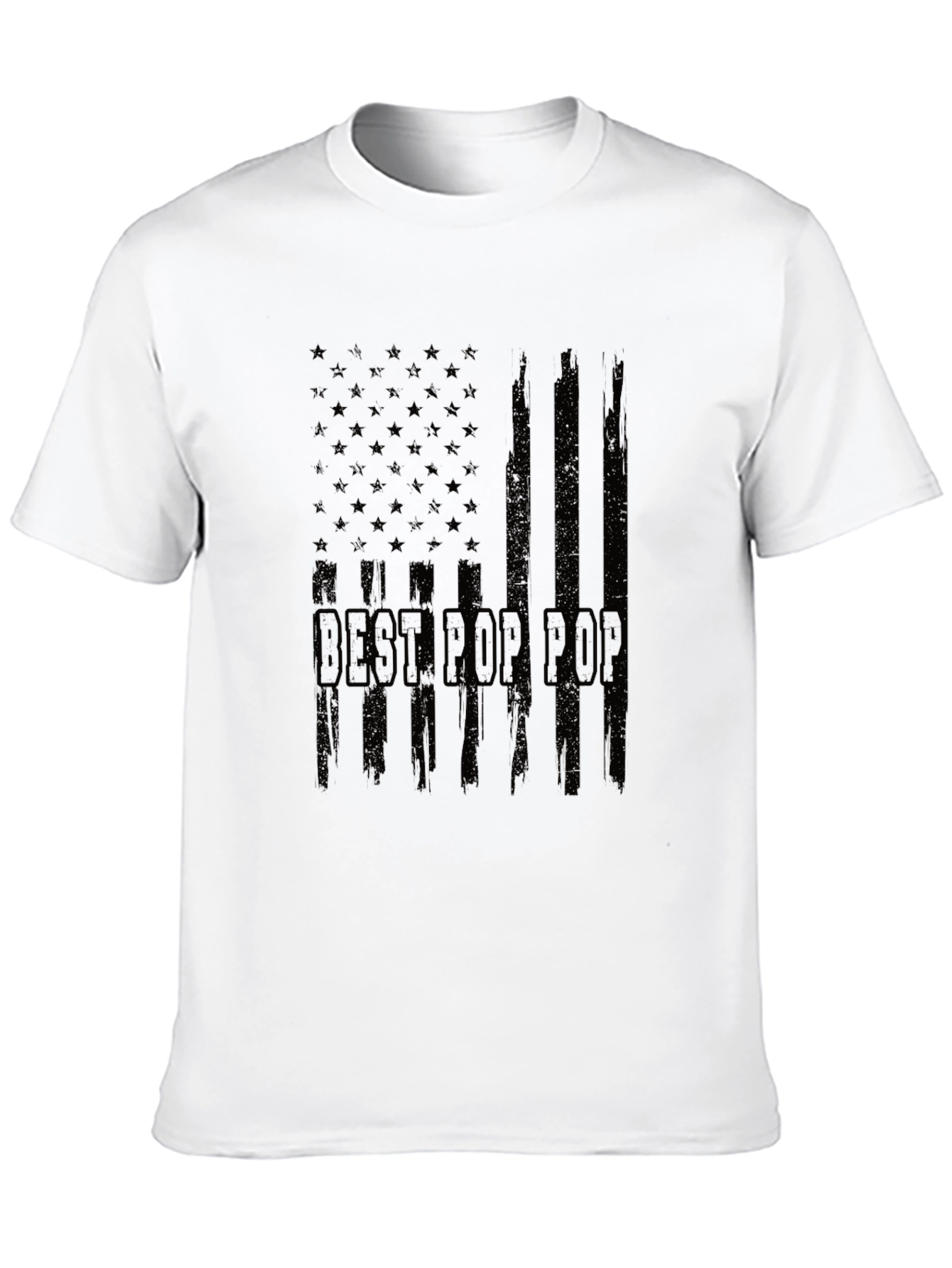 Best Pop Pop American Flag Graphic T-Shirt