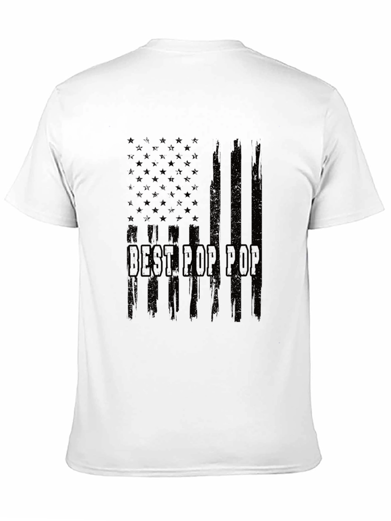 Best Pop Pop American Flag Graphic T-Shirt