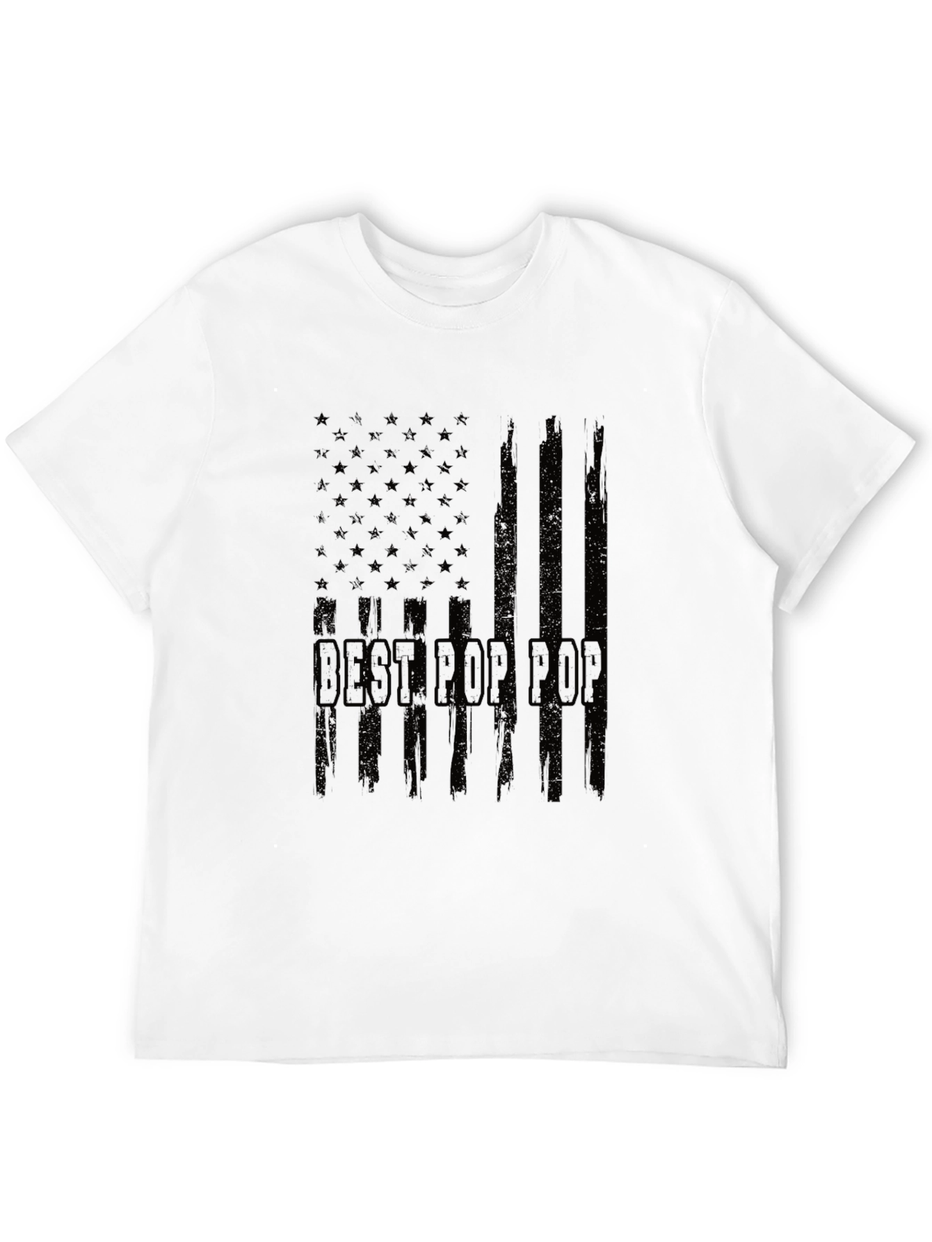 Best Pop Pop American Flag Graphic T-Shirt