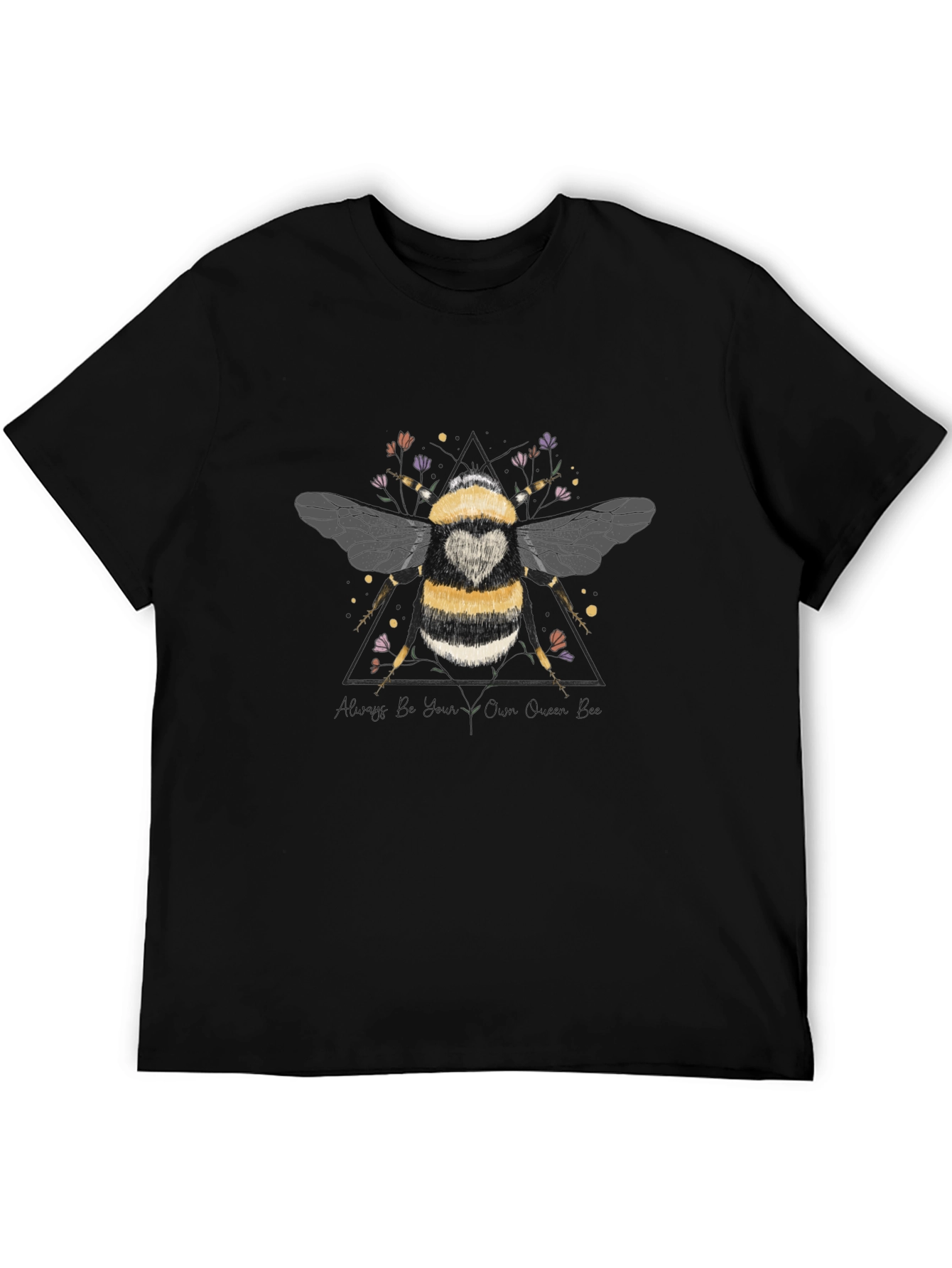 Bumble Bee Graphic T-Shirt - Black Cotton Tee