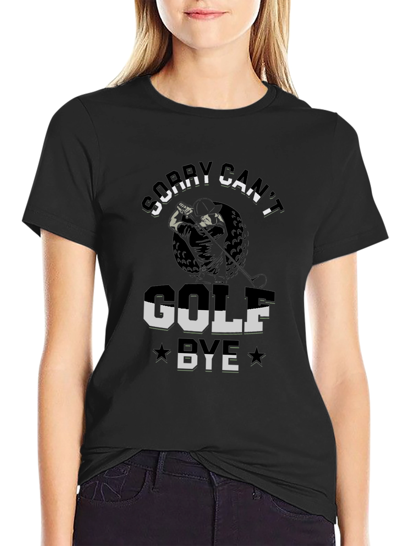 Funny Golf T-Shirt - Sorry Cant Golf Bye