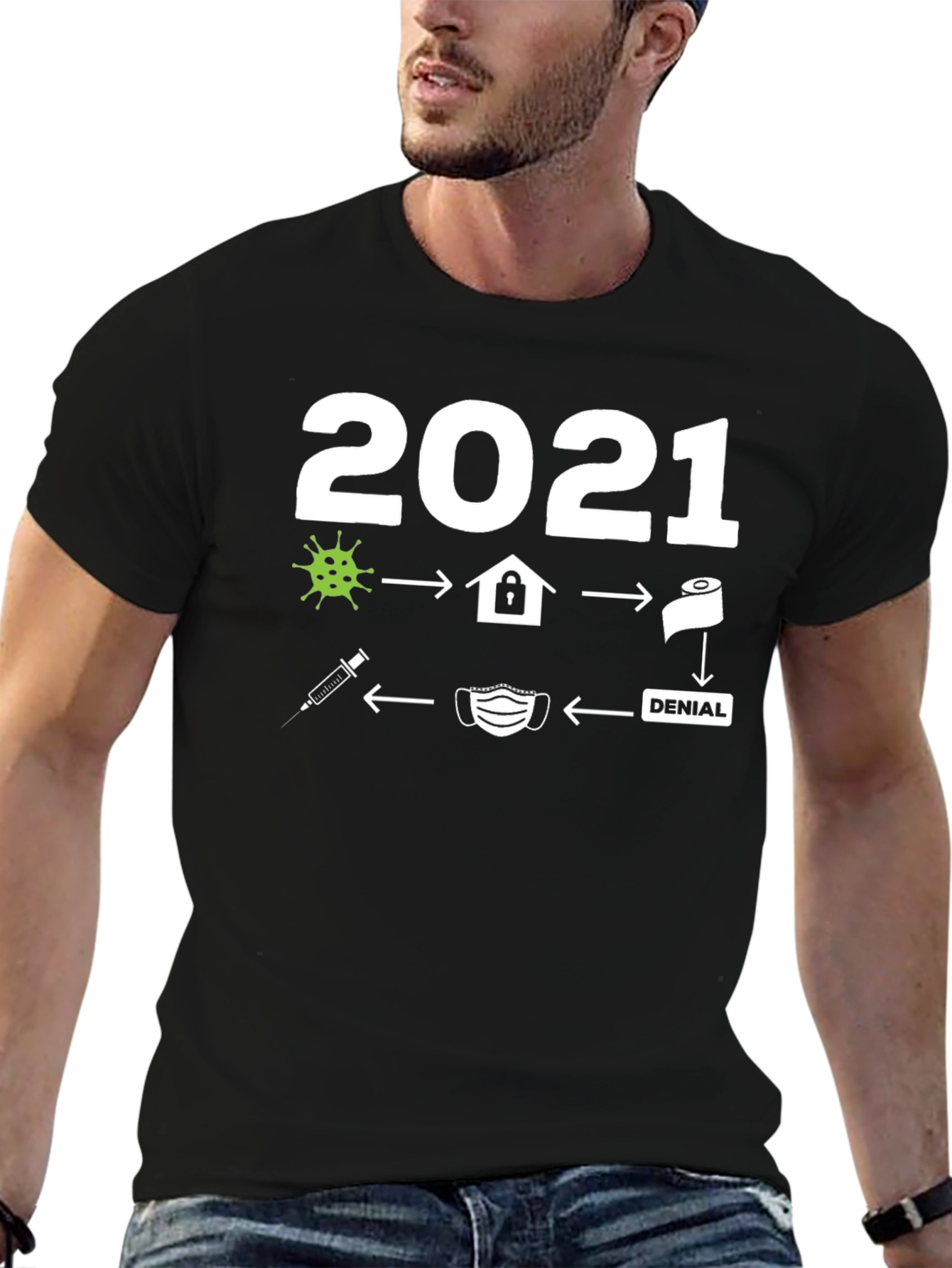 2021 Pandemic Black T-Shirt