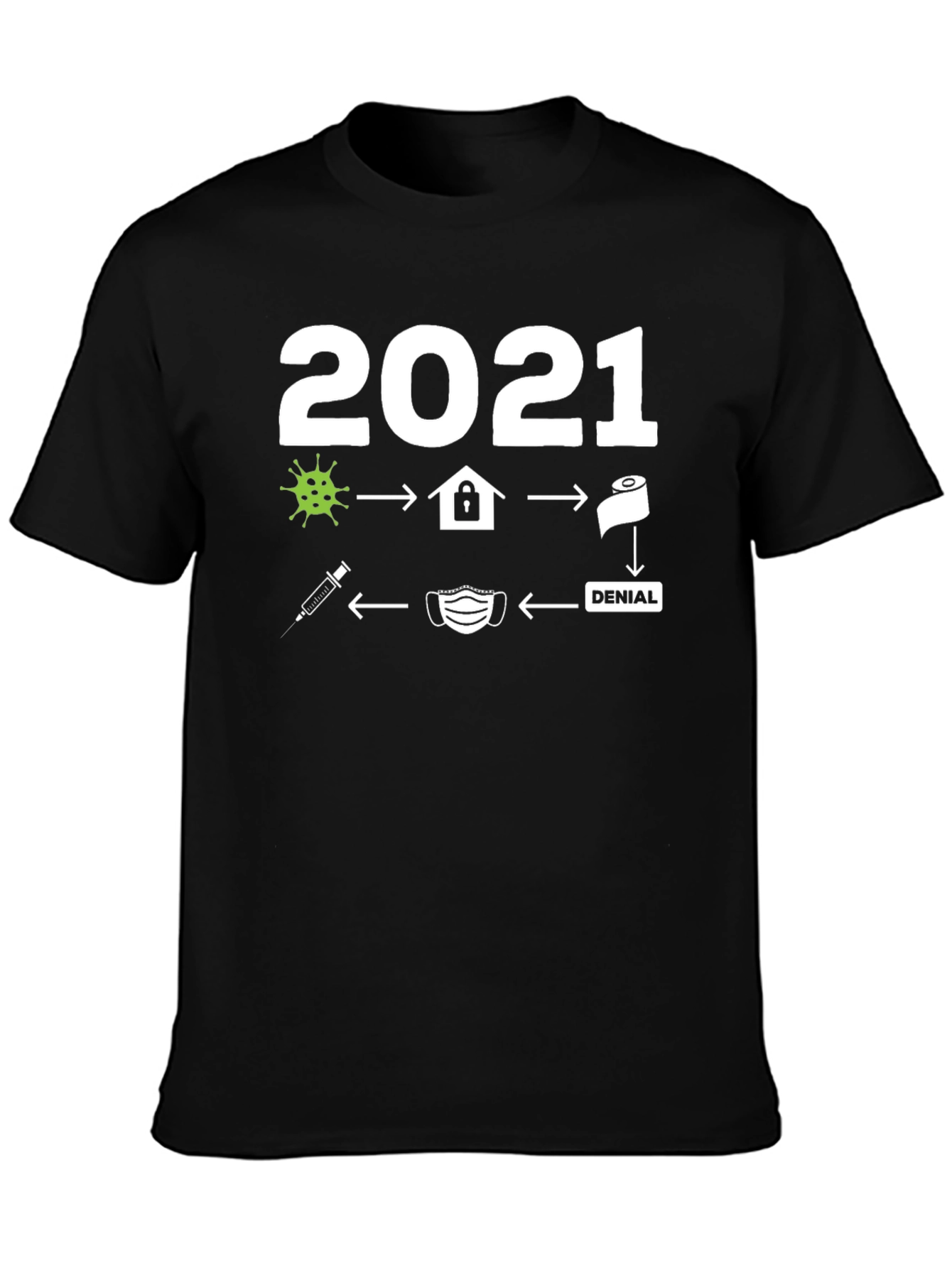 2021 Pandemic Black T-Shirt