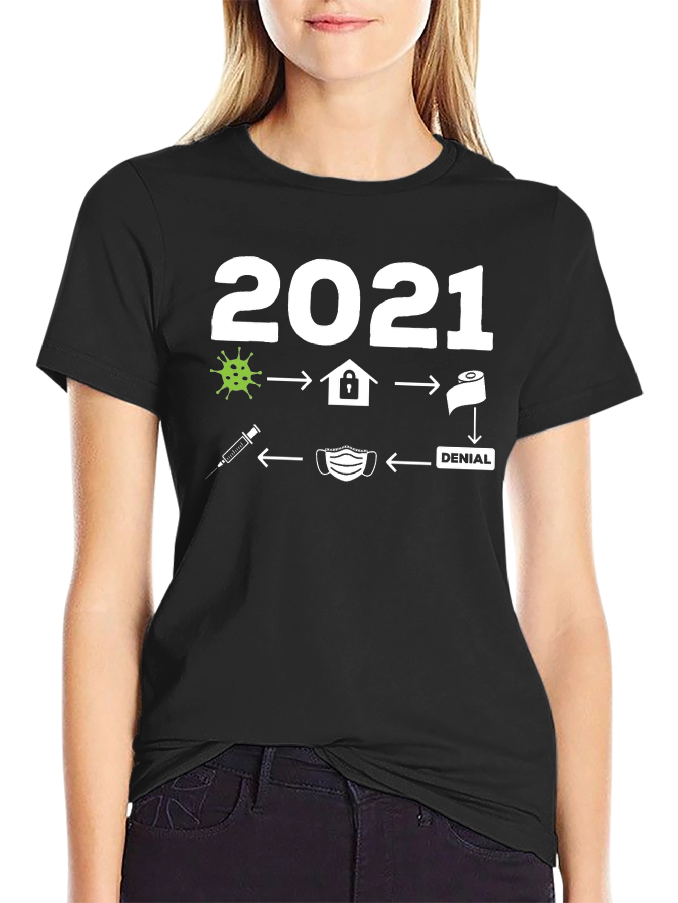 2021 Pandemic Black T-Shirt