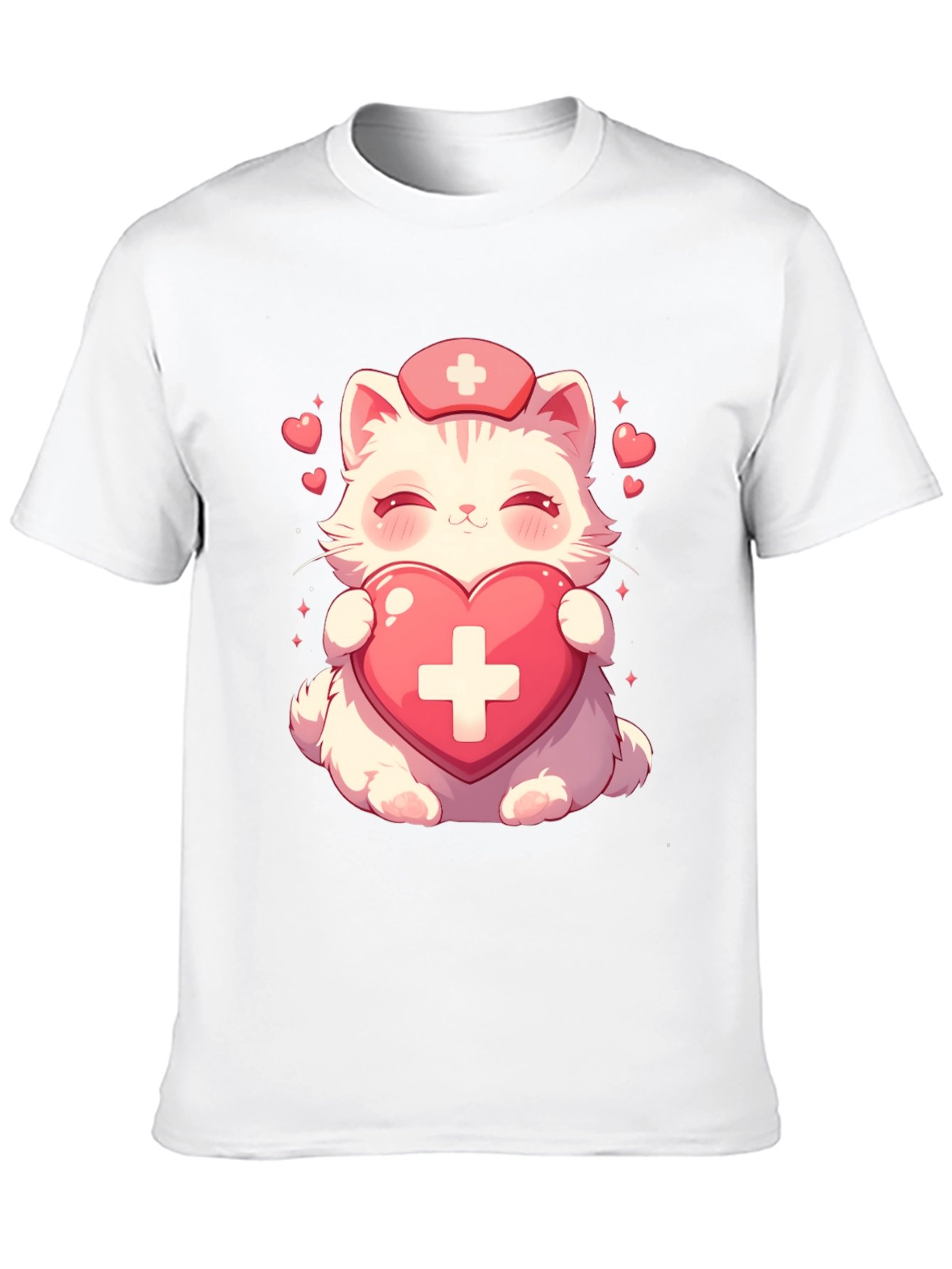 Cute Kawaii Nurse Cat T-Shirt