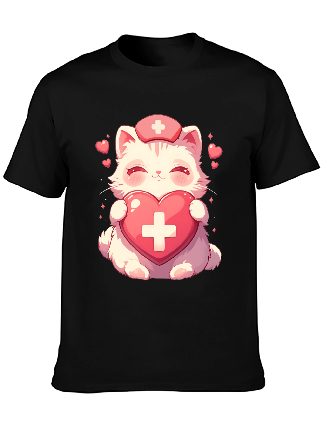 Cute Kawaii Nurse Cat T-Shirt