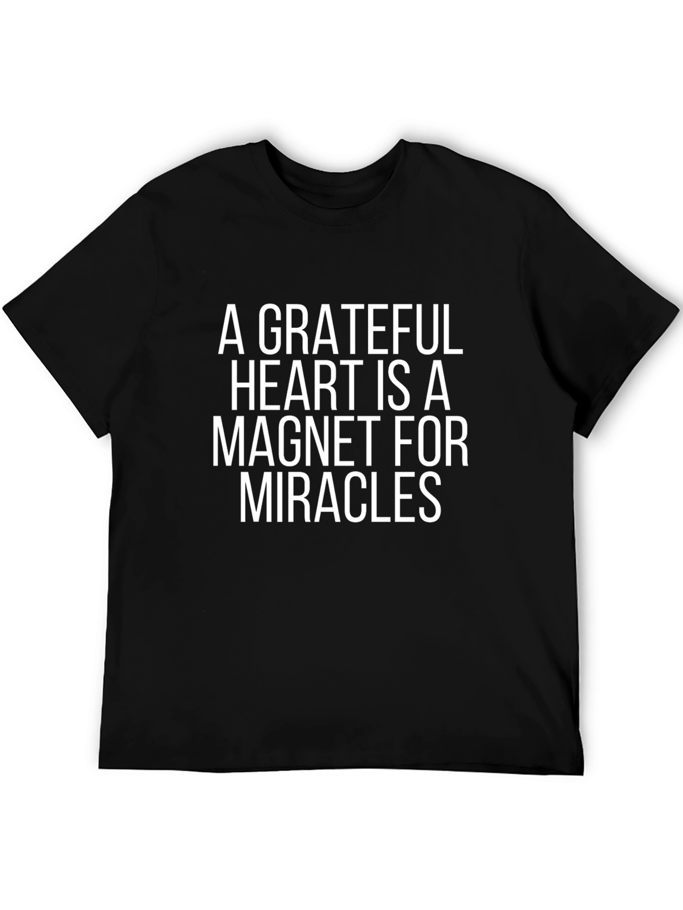 Grateful Heart T-Shirt - Inspiring Message Casual Wear
