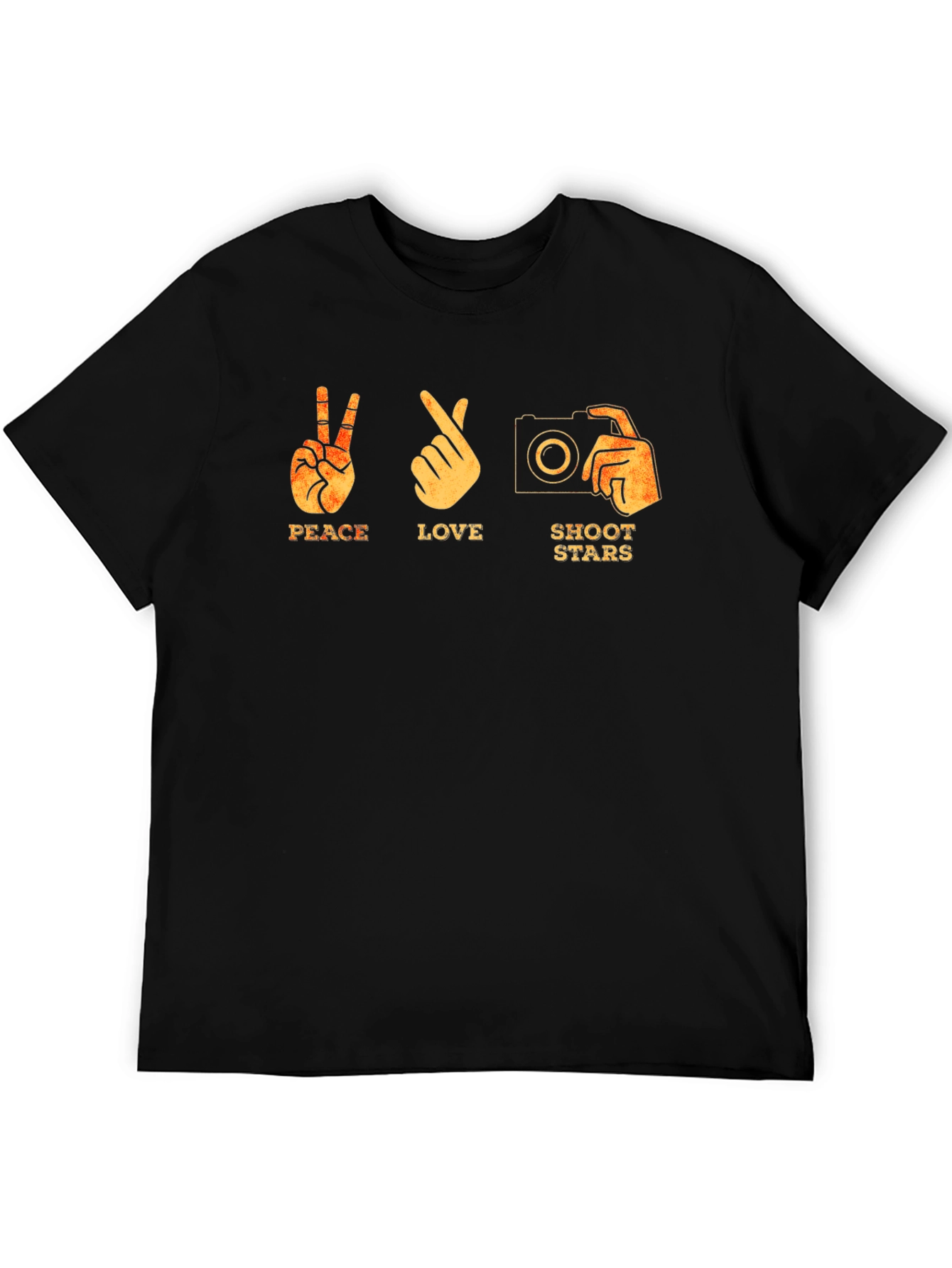 Peace Love Shoot Stars Graphic T-Shirt