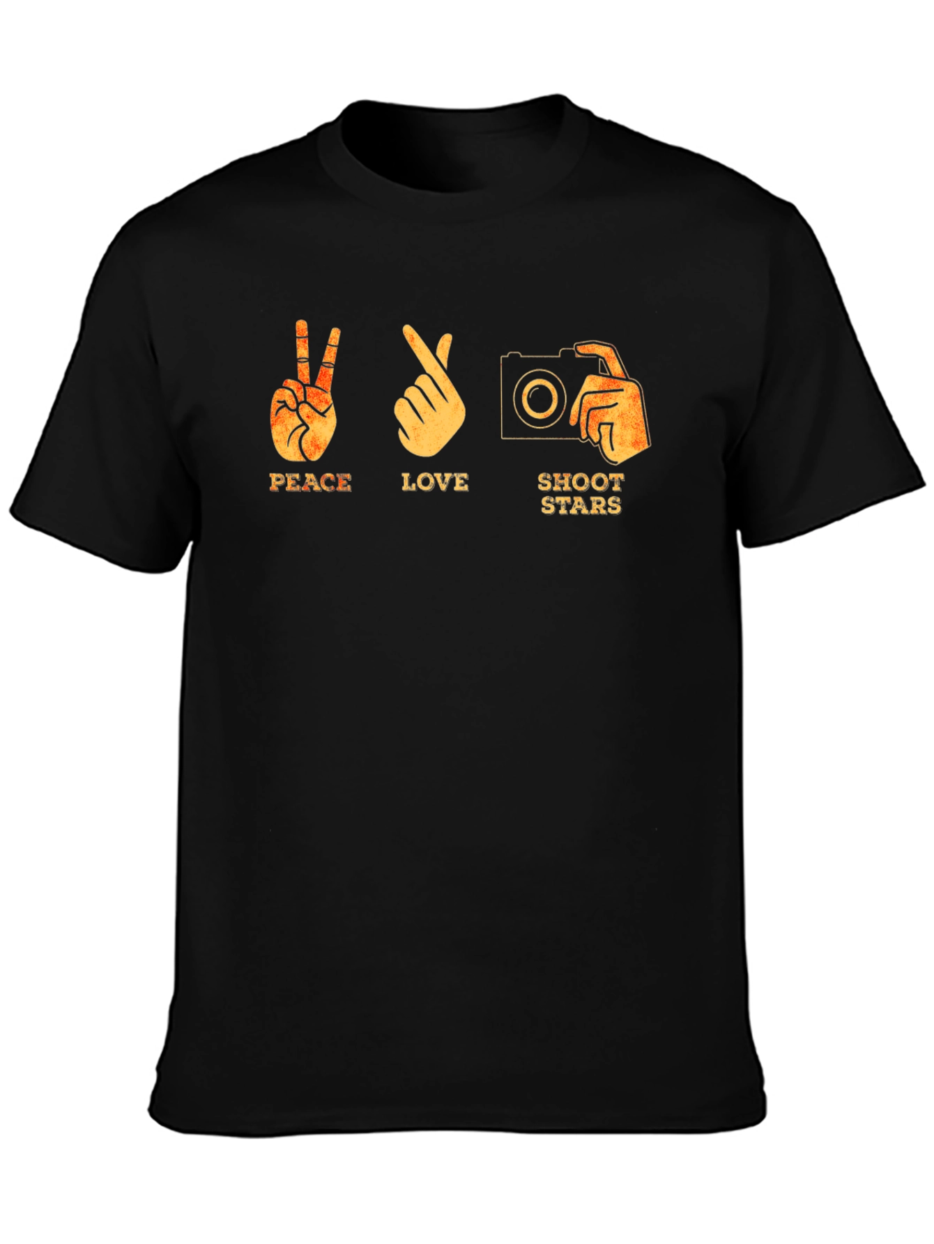 Peace Love Shoot Stars Graphic T-Shirt