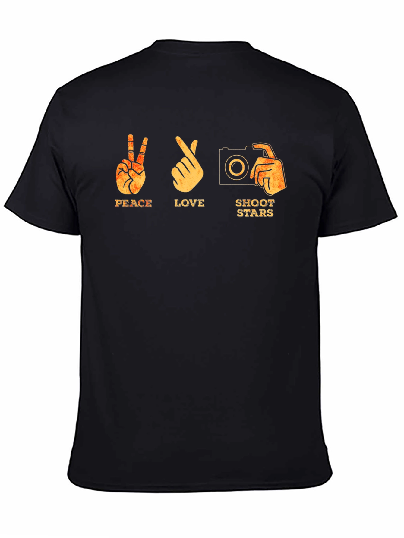 Peace Love Shoot Stars Graphic T-Shirt