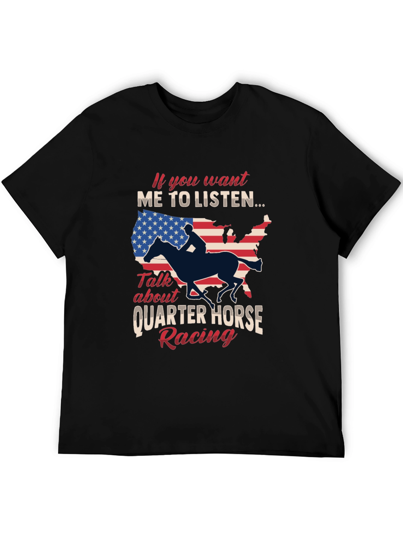 Quarter Horse Racing Graphic T-Shirt