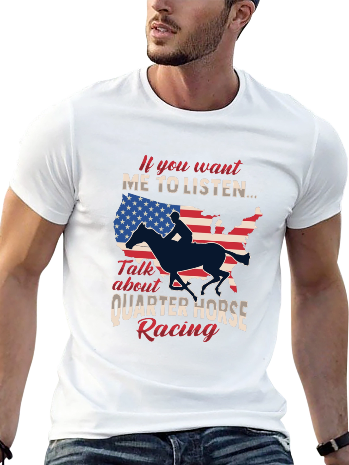 Quarter Horse Racing Graphic T-Shirt