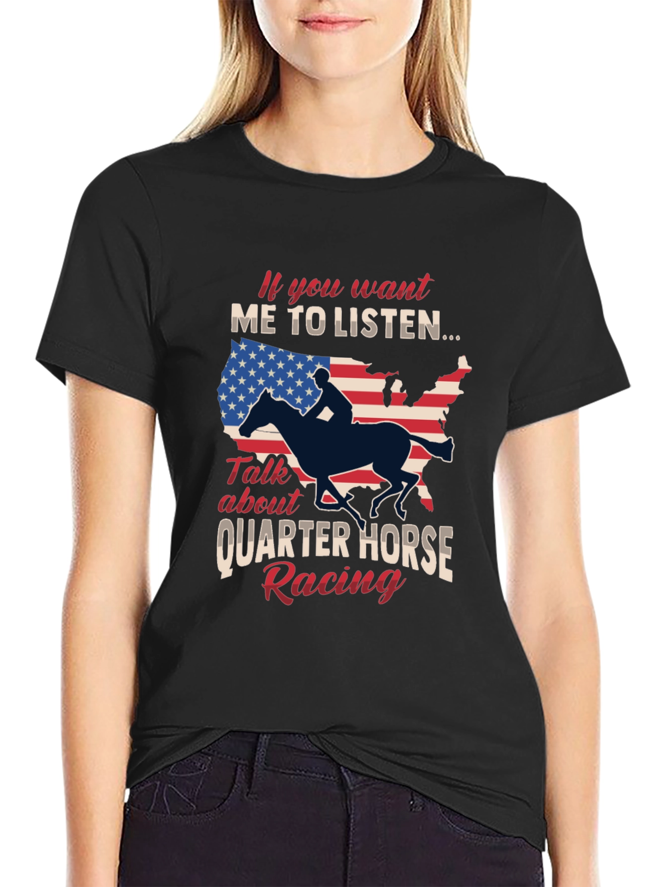 Quarter Horse Racing Graphic T-Shirt