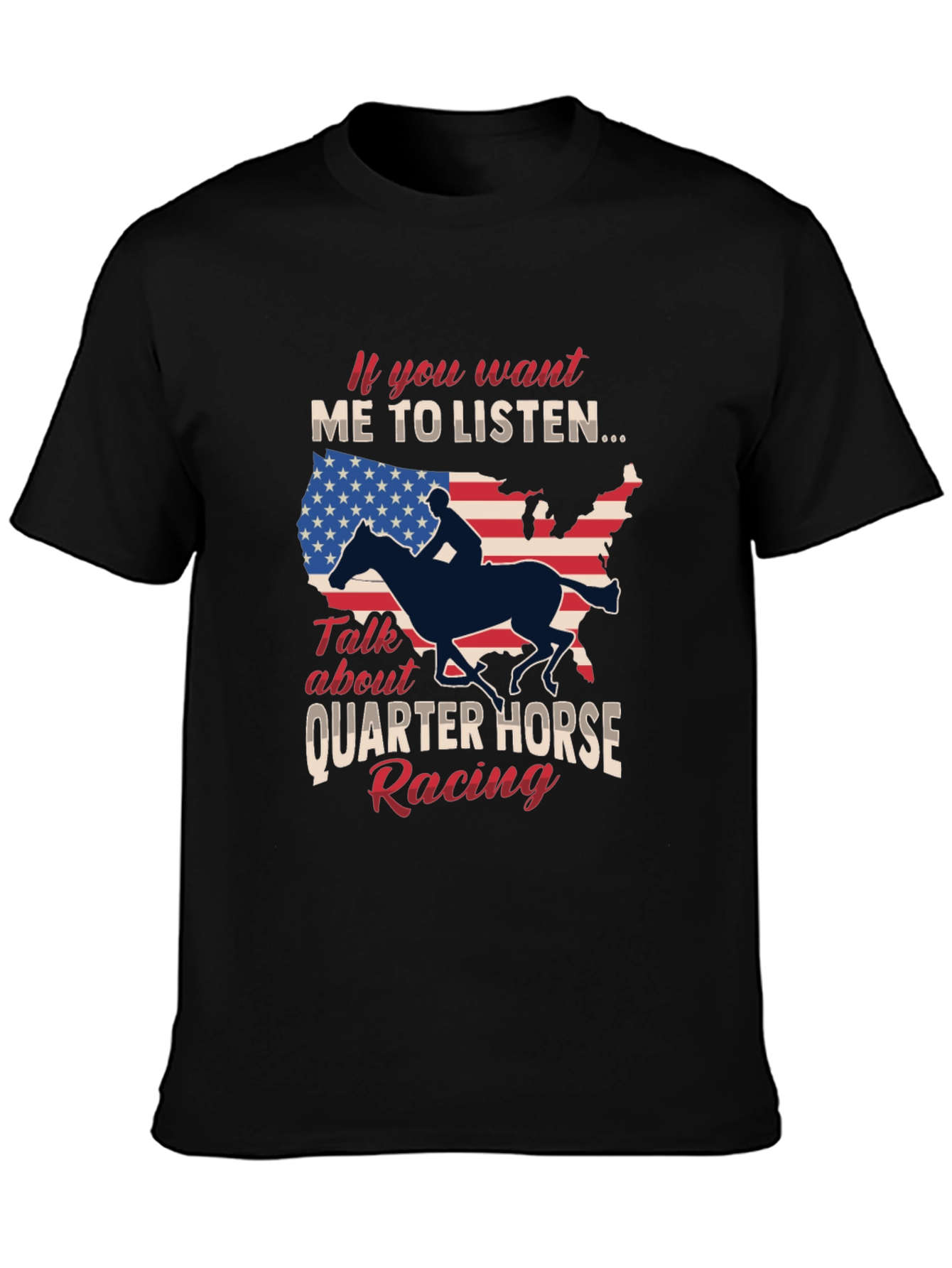 Quarter Horse Racing Graphic T-Shirt