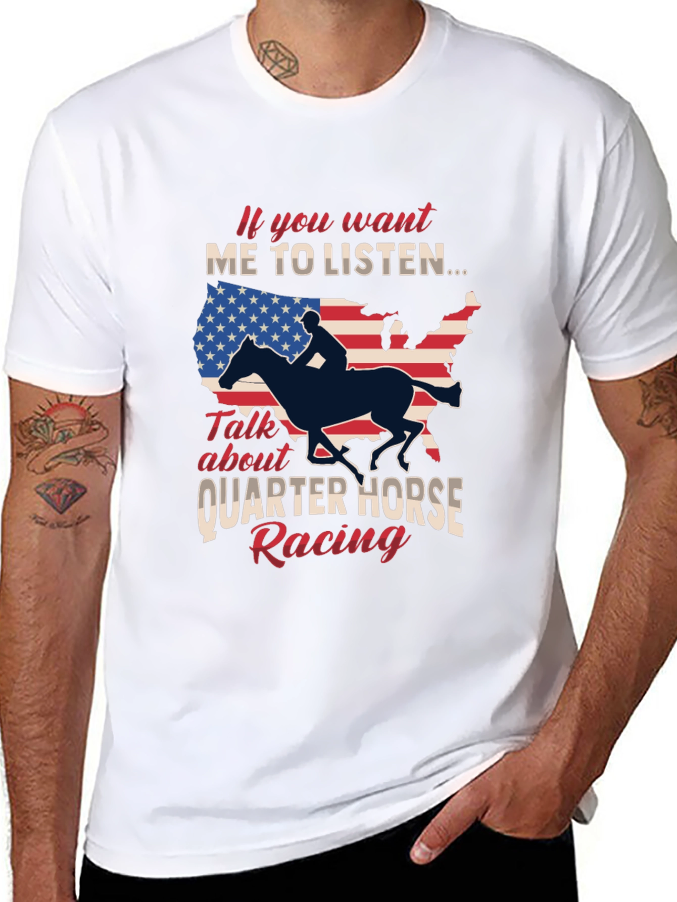 Quarter Horse Racing Graphic T-Shirt