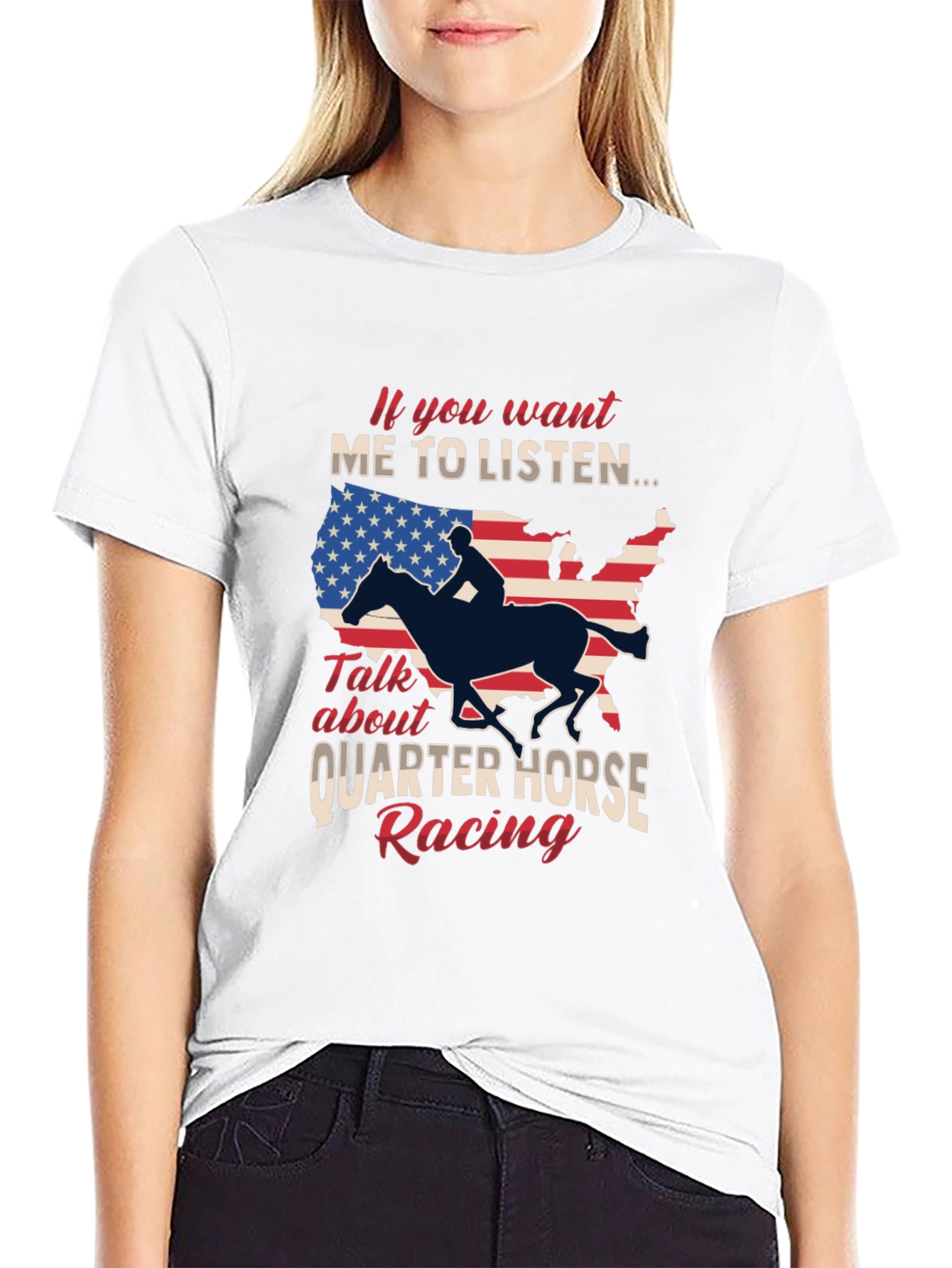Quarter Horse Racing Graphic T-Shirt