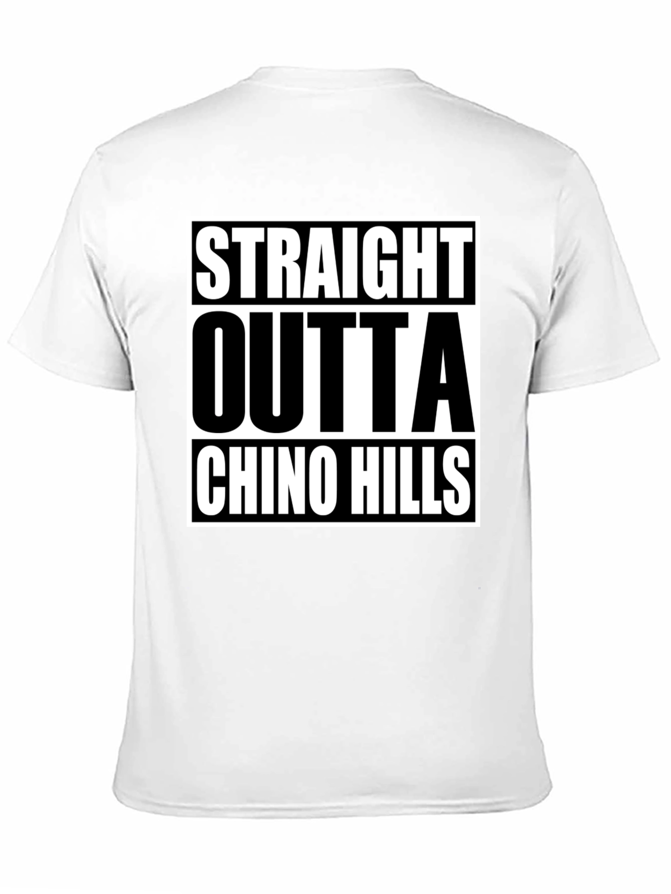 Straight Outta Chino Hills Black T-Shirt
