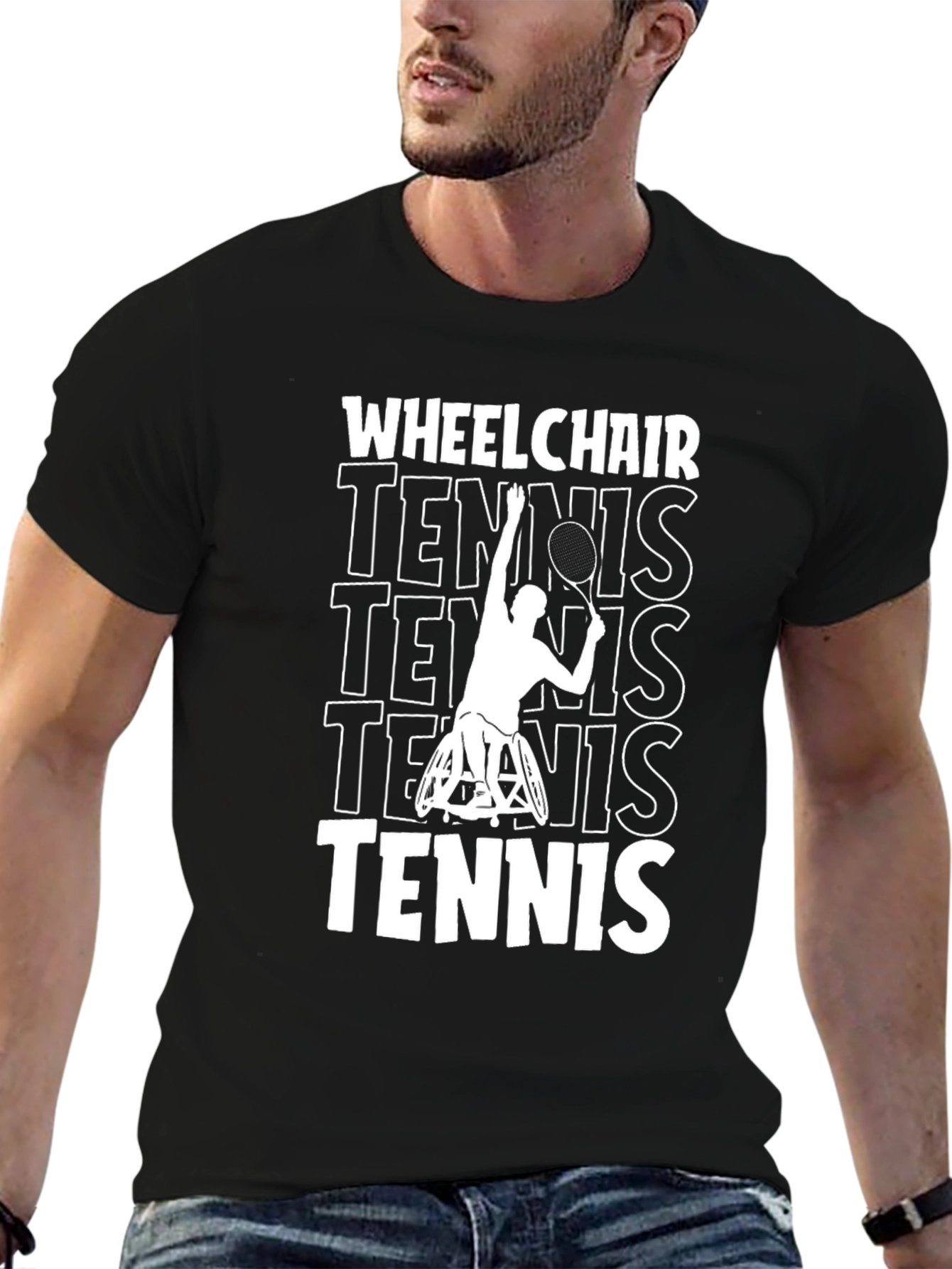 Wheelchair Tennis Graphic T-Shirt