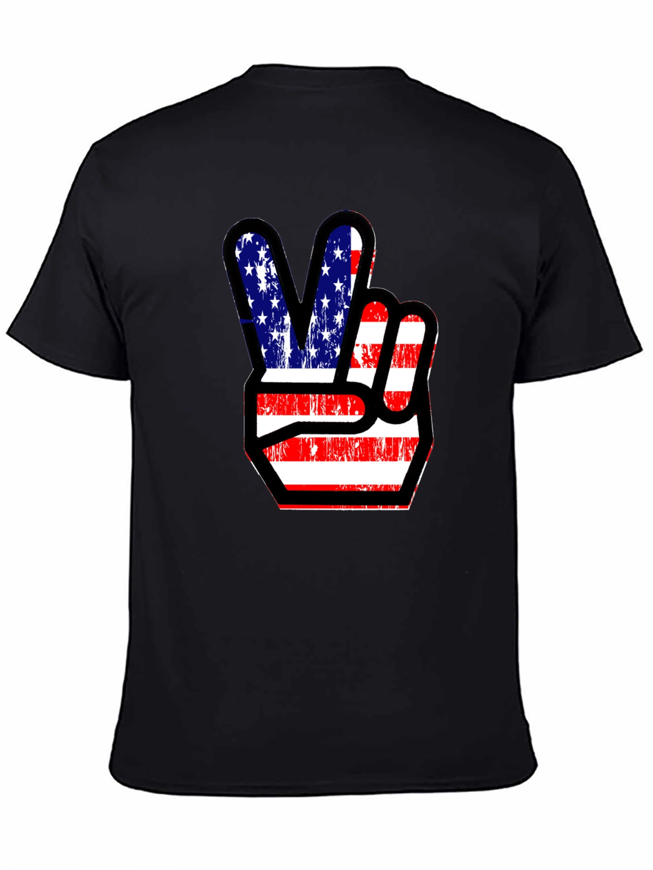 Patriotic Peace Sign Graphic Tee