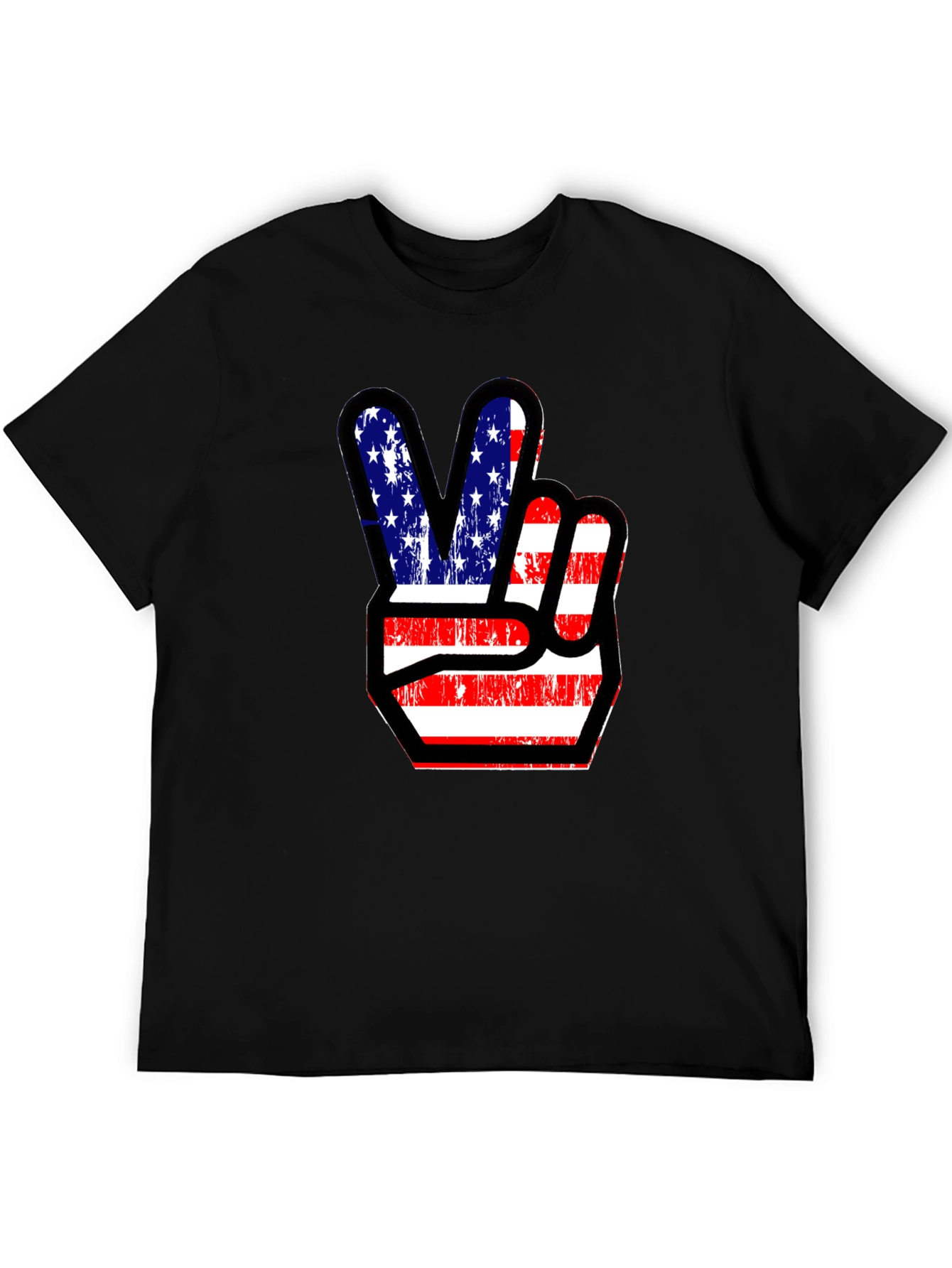 Patriotic Peace Sign Graphic Tee