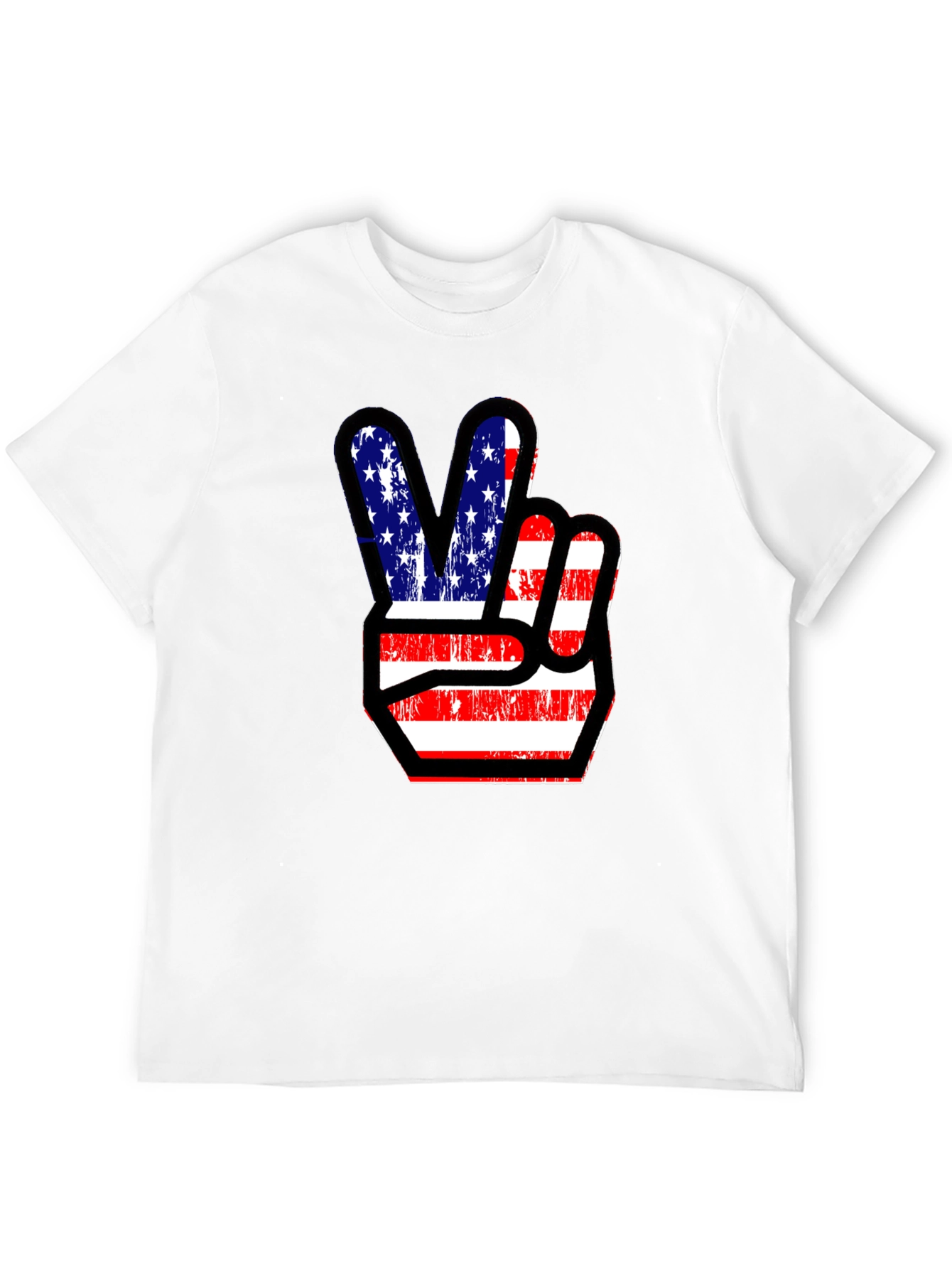 Patriotic Peace Sign Graphic Tee