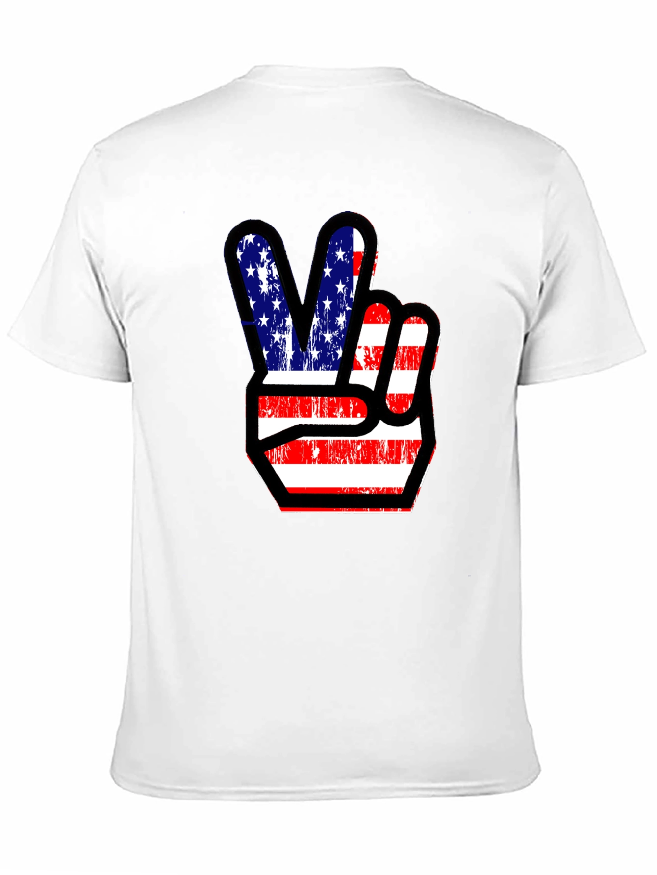 Patriotic Peace Sign Graphic Tee