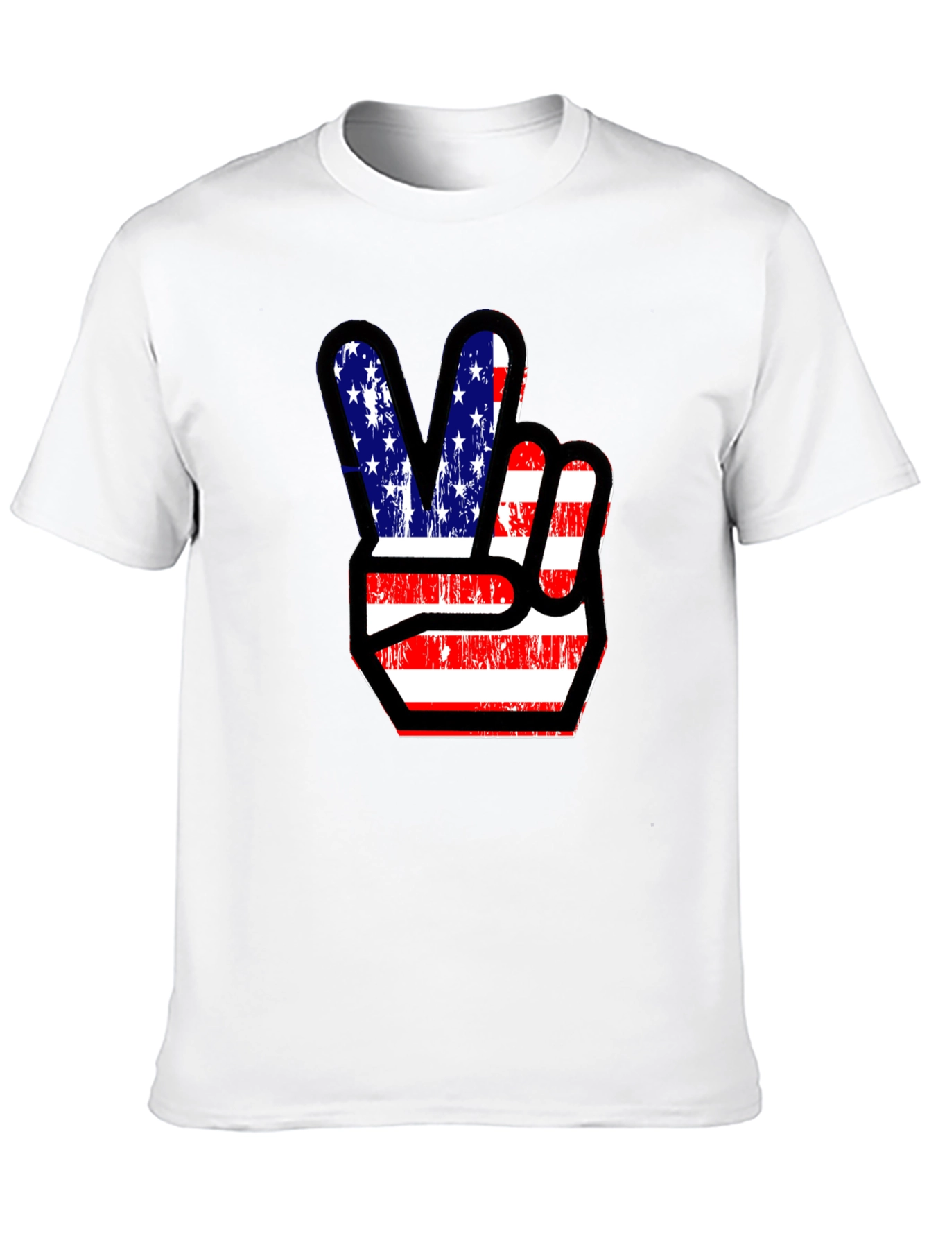 Patriotic Peace Sign Graphic Tee