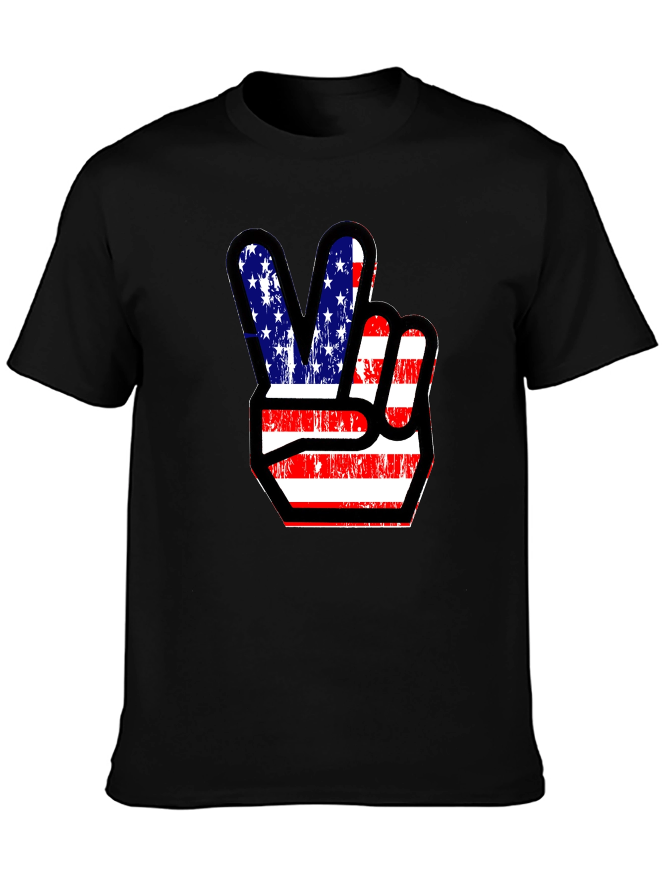 Patriotic Peace Sign Graphic Tee