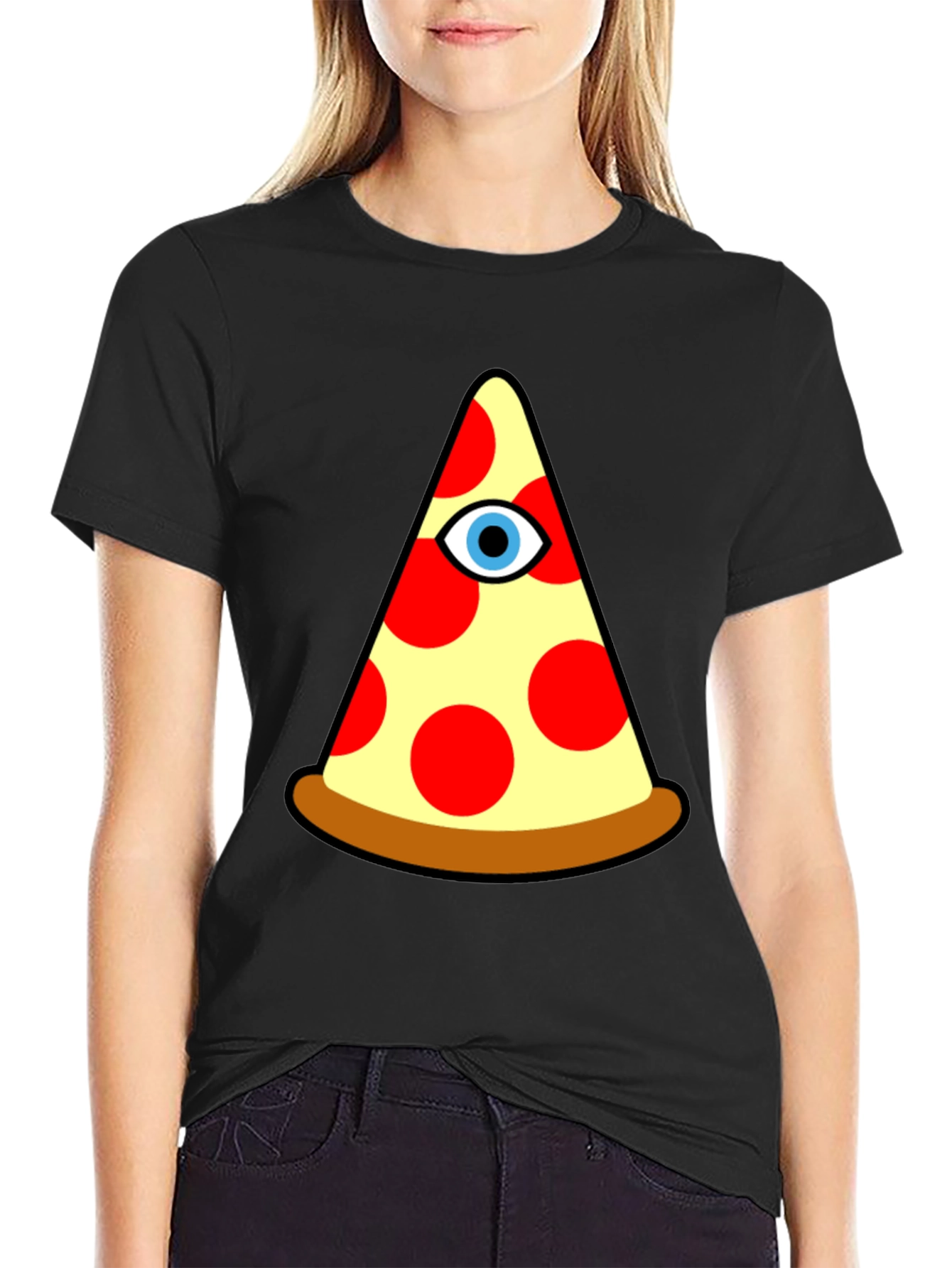 Pizza Illuminati Graphic T-Shirt