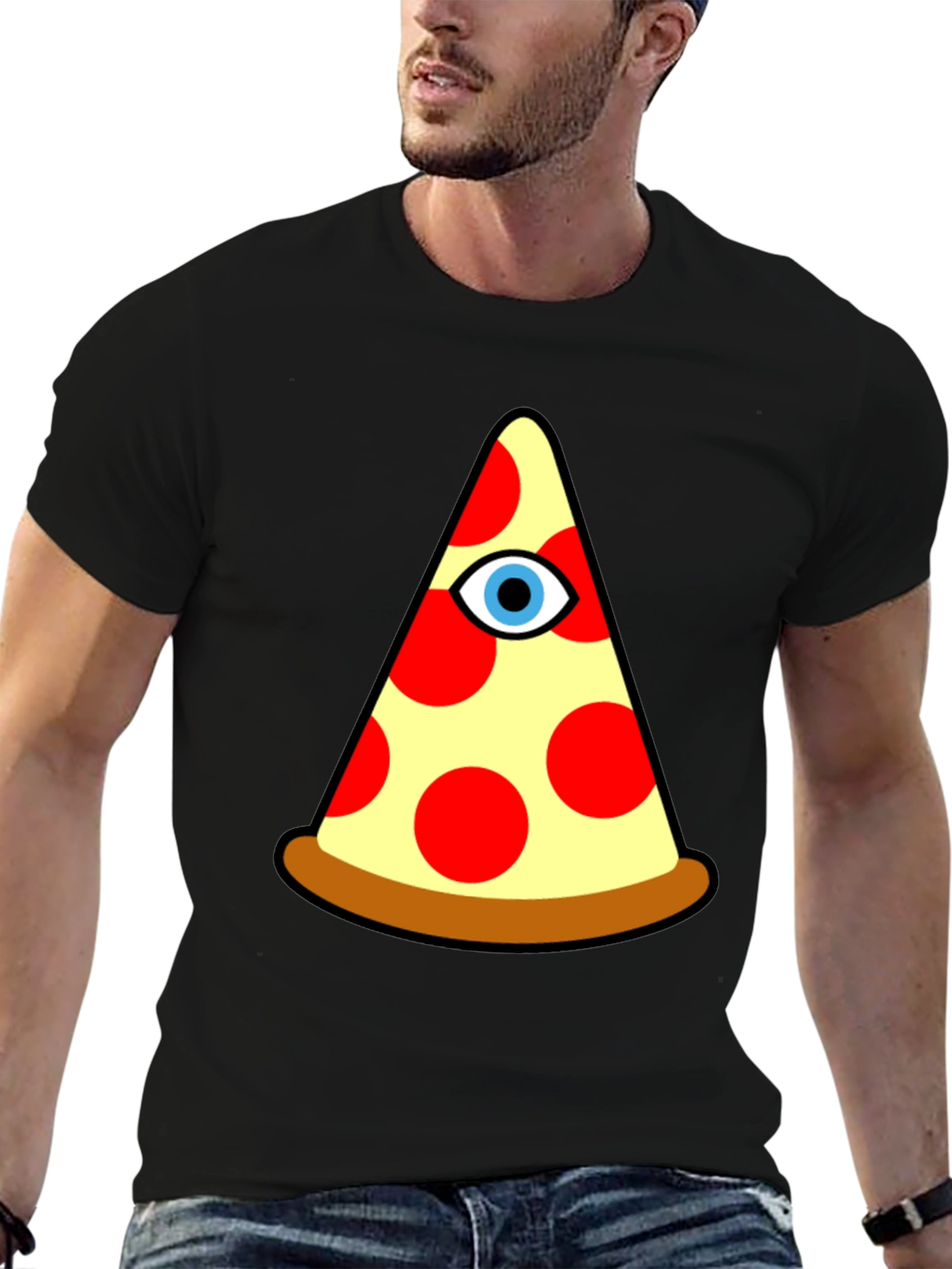 Pizza Illuminati Graphic T-Shirt