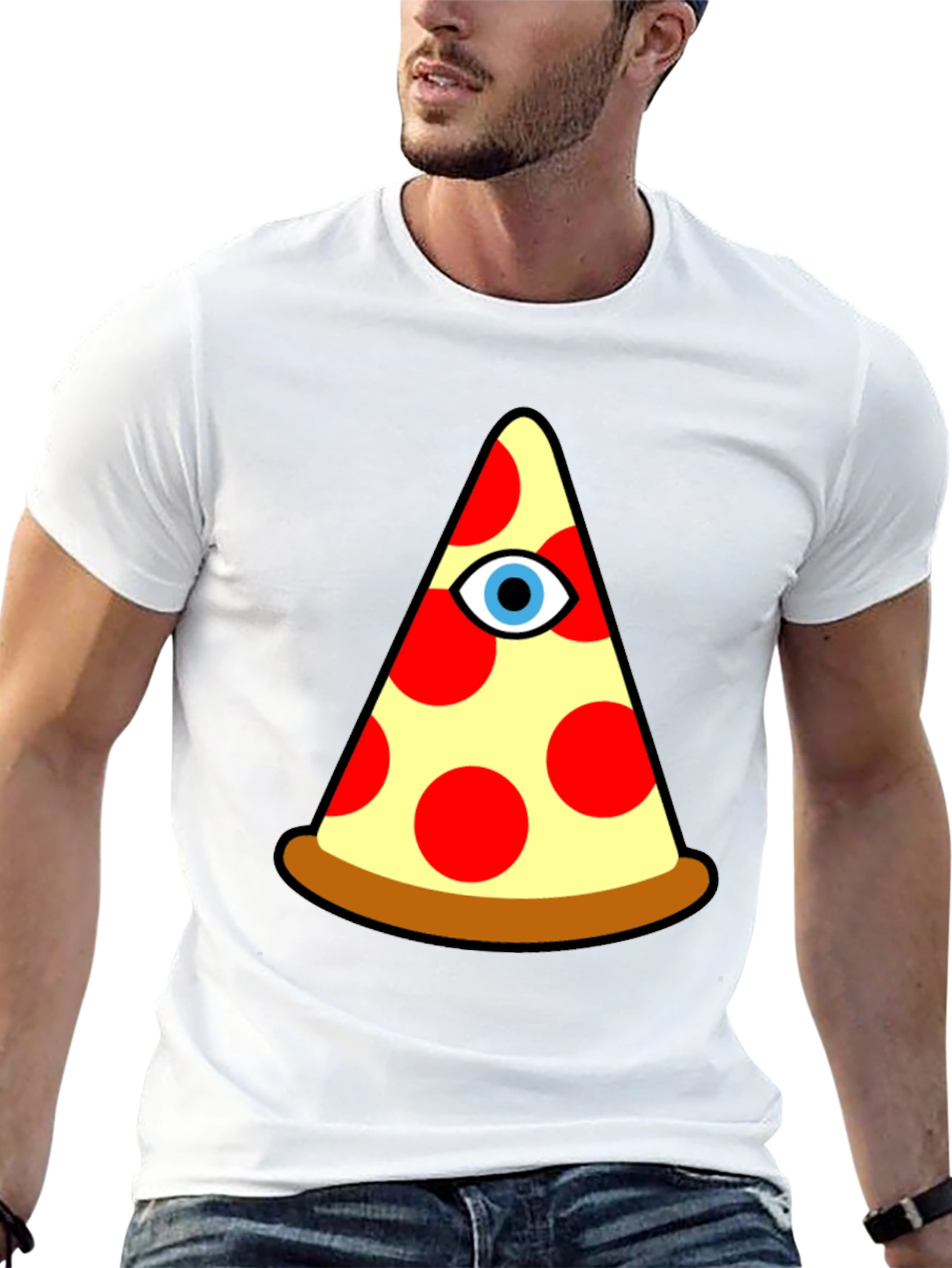 Pizza Illuminati Graphic T-Shirt