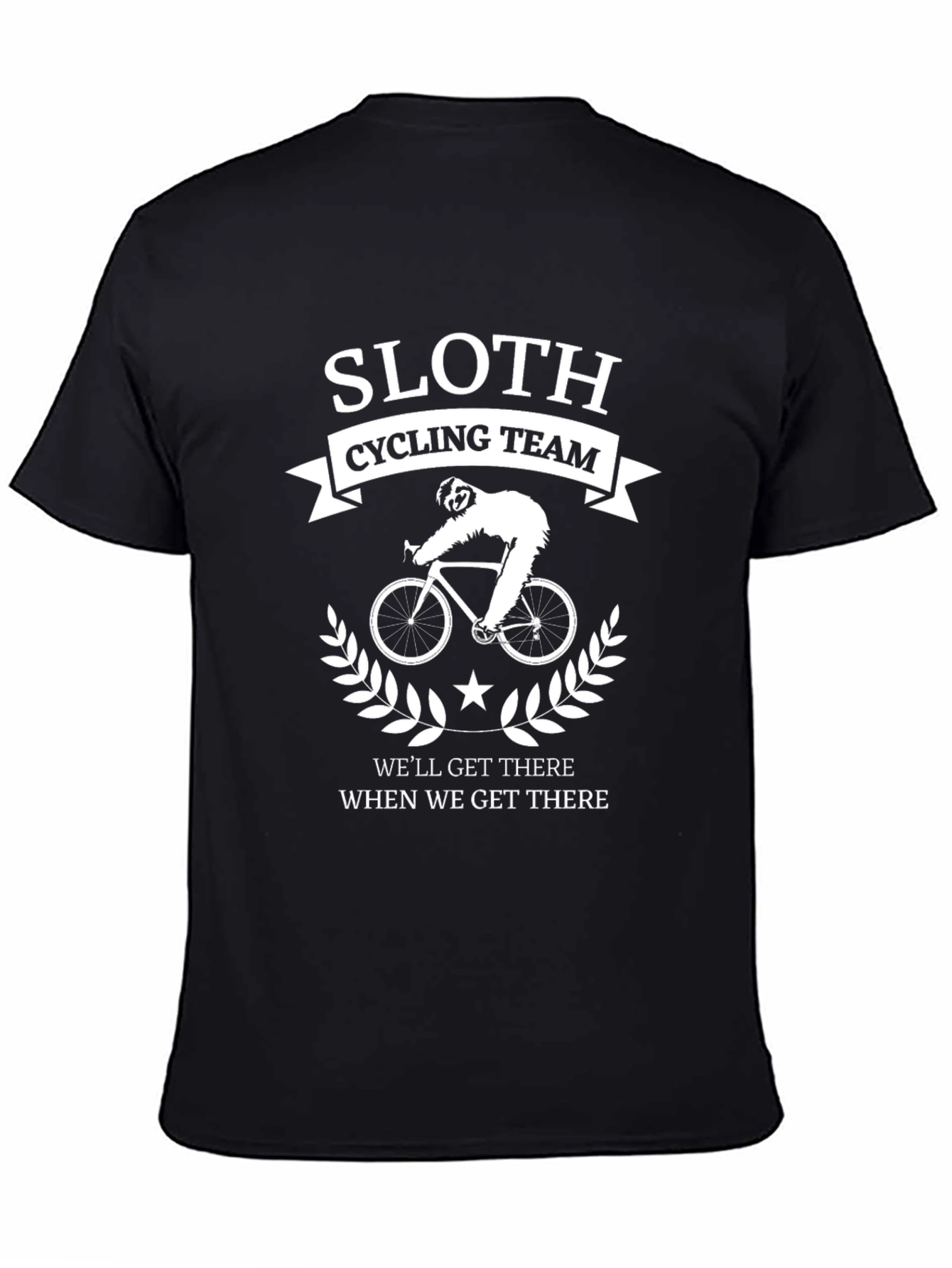 Sloth Cycling Team Funny Graphic Tee