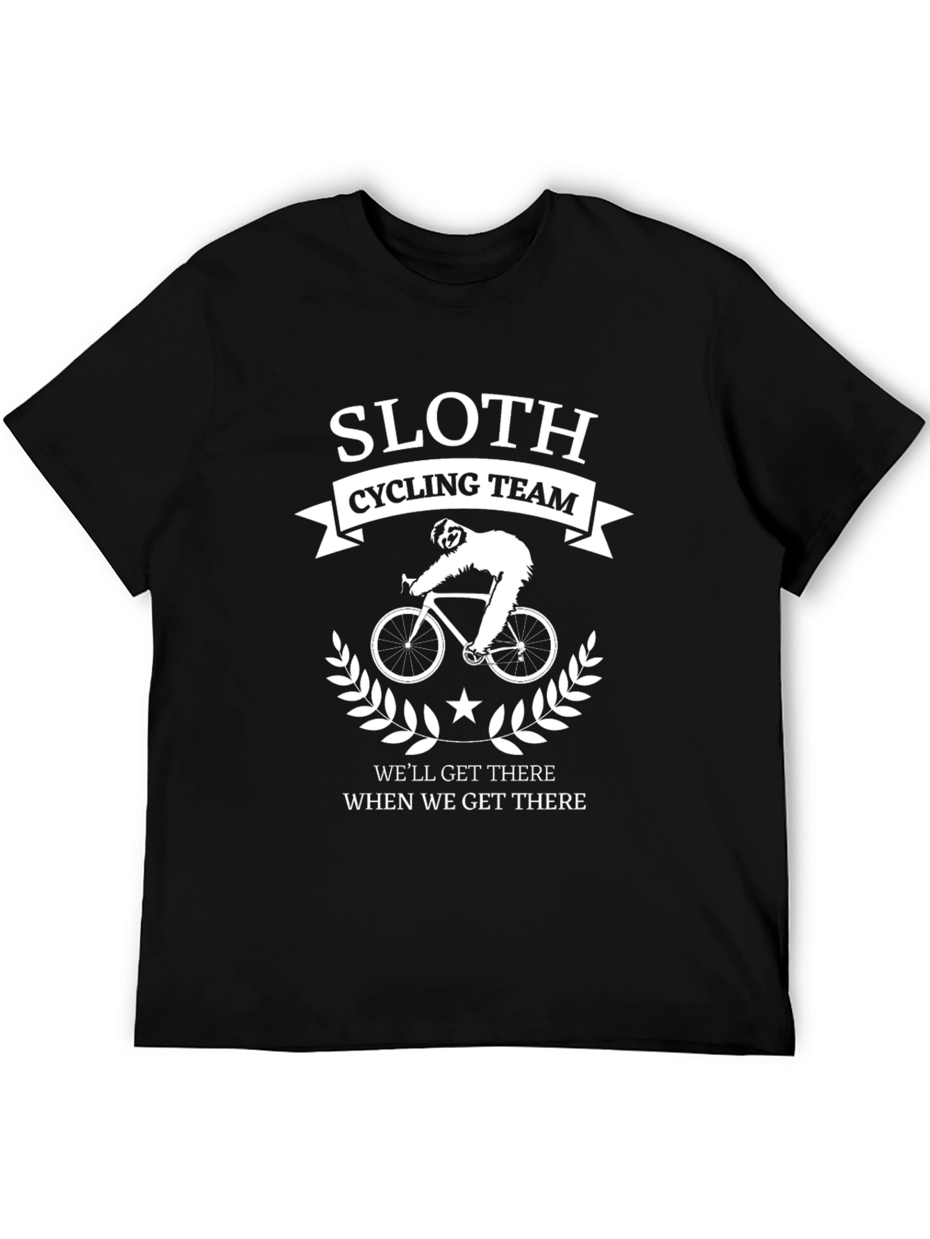 Sloth Cycling Team Funny Graphic Tee