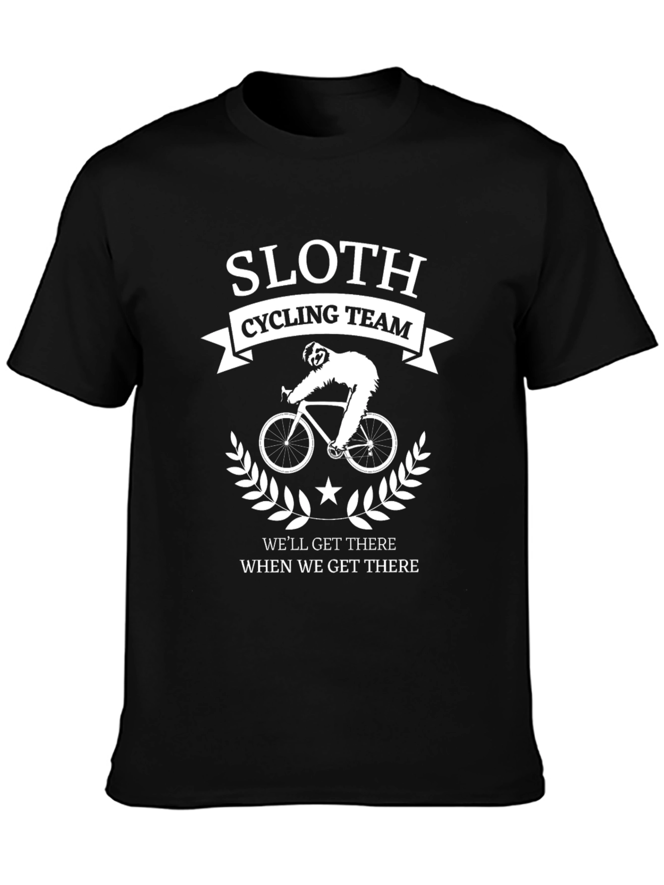 Sloth Cycling Team Funny Graphic Tee
