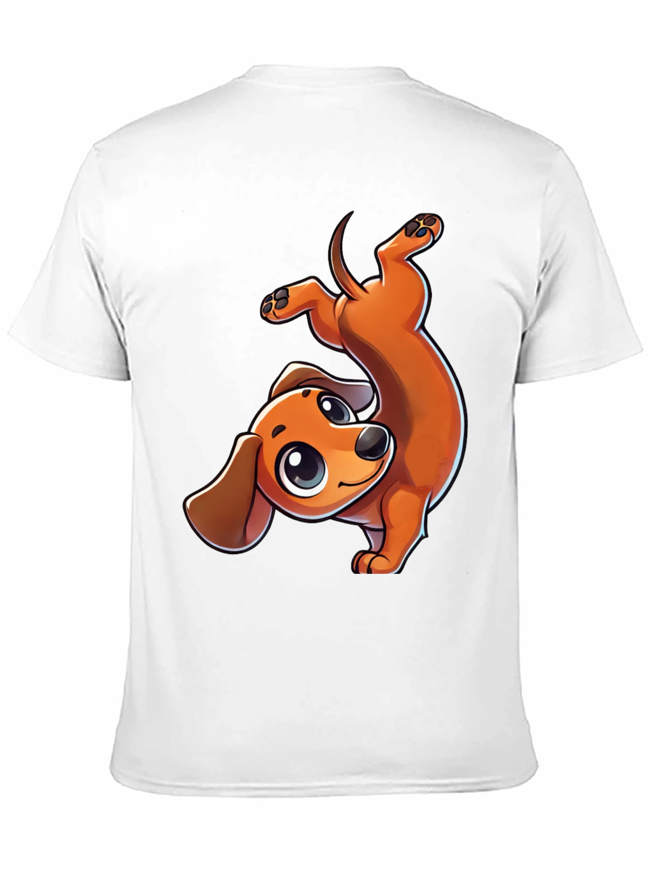 Cute Dachshund Cartoon Graphic T-Shirt