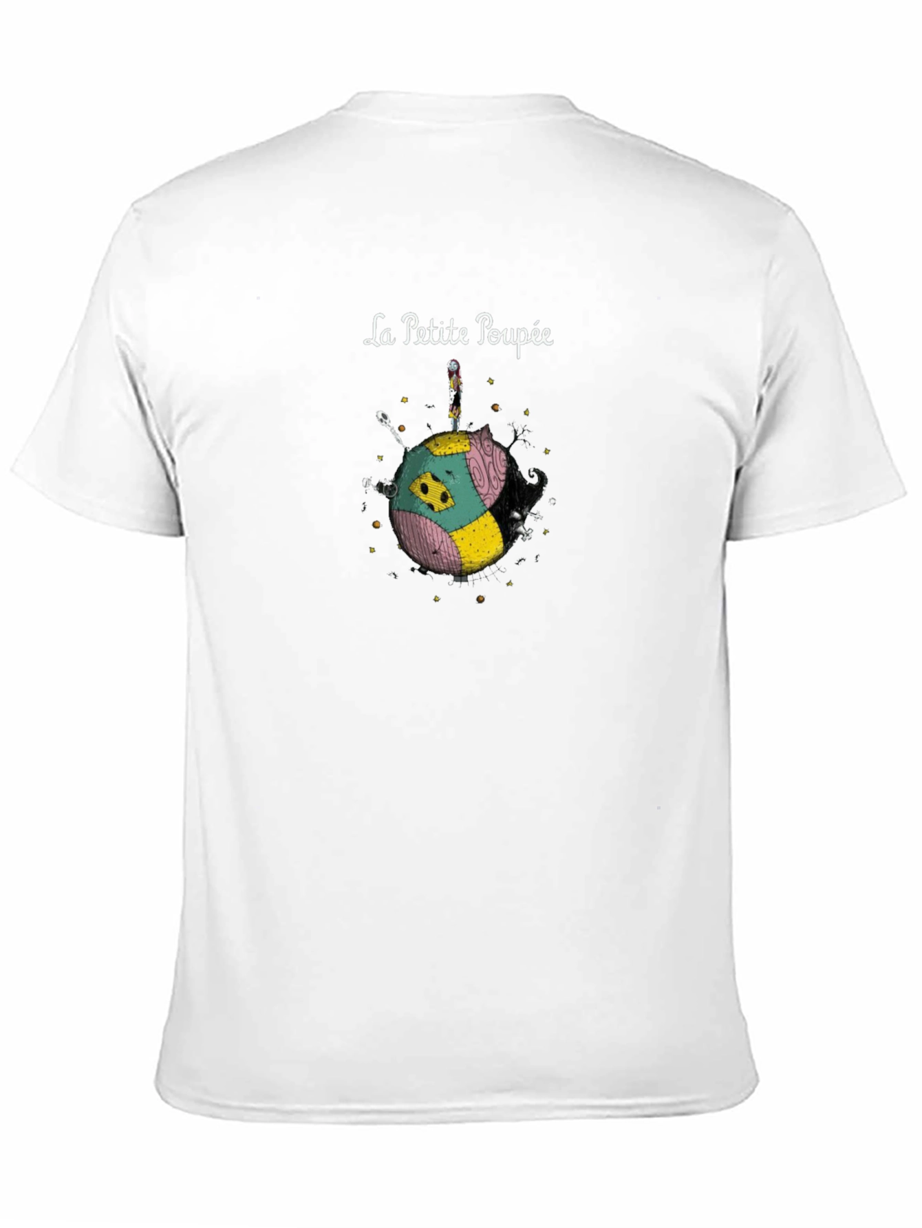 La Petite Poupee Graphic Tee - Black Cotton T-Shirt
