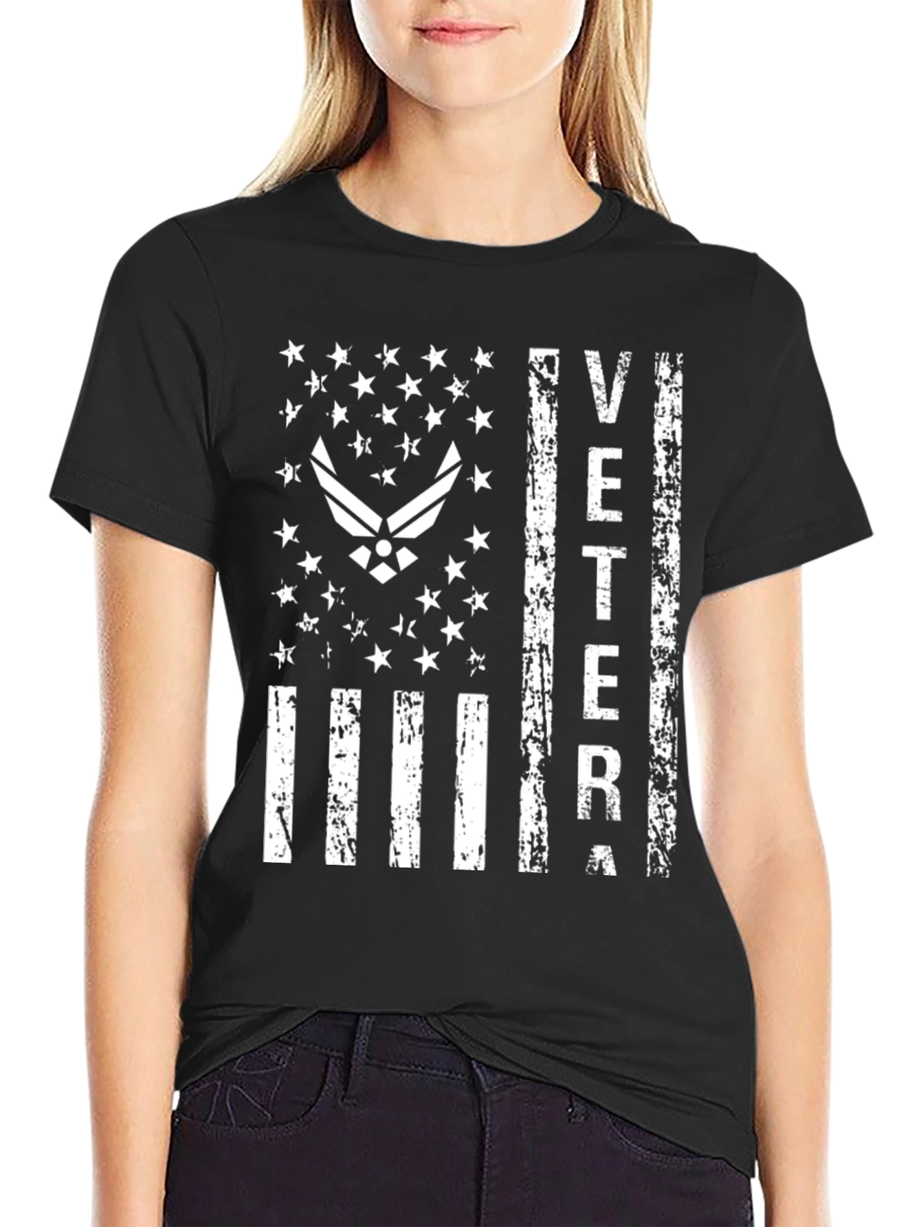 Air Force Veteran Flag Graphic T-Shirt