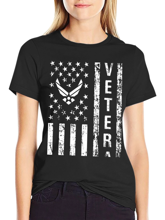 Air Force Veteran Flag Graphic T-Shirt