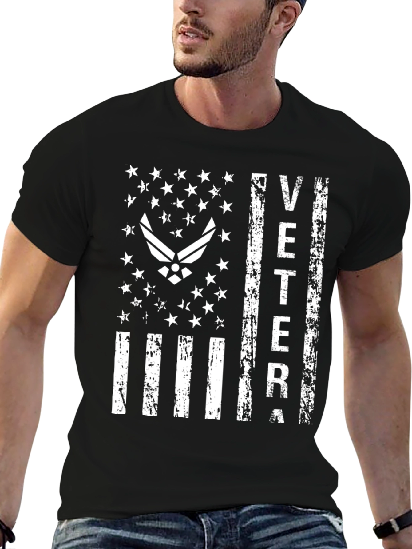Air Force Veteran Flag Graphic T-Shirt