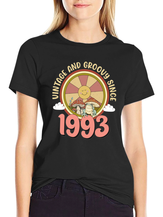 Vintage & Groovy Since 1993 Birthday T-Shirt