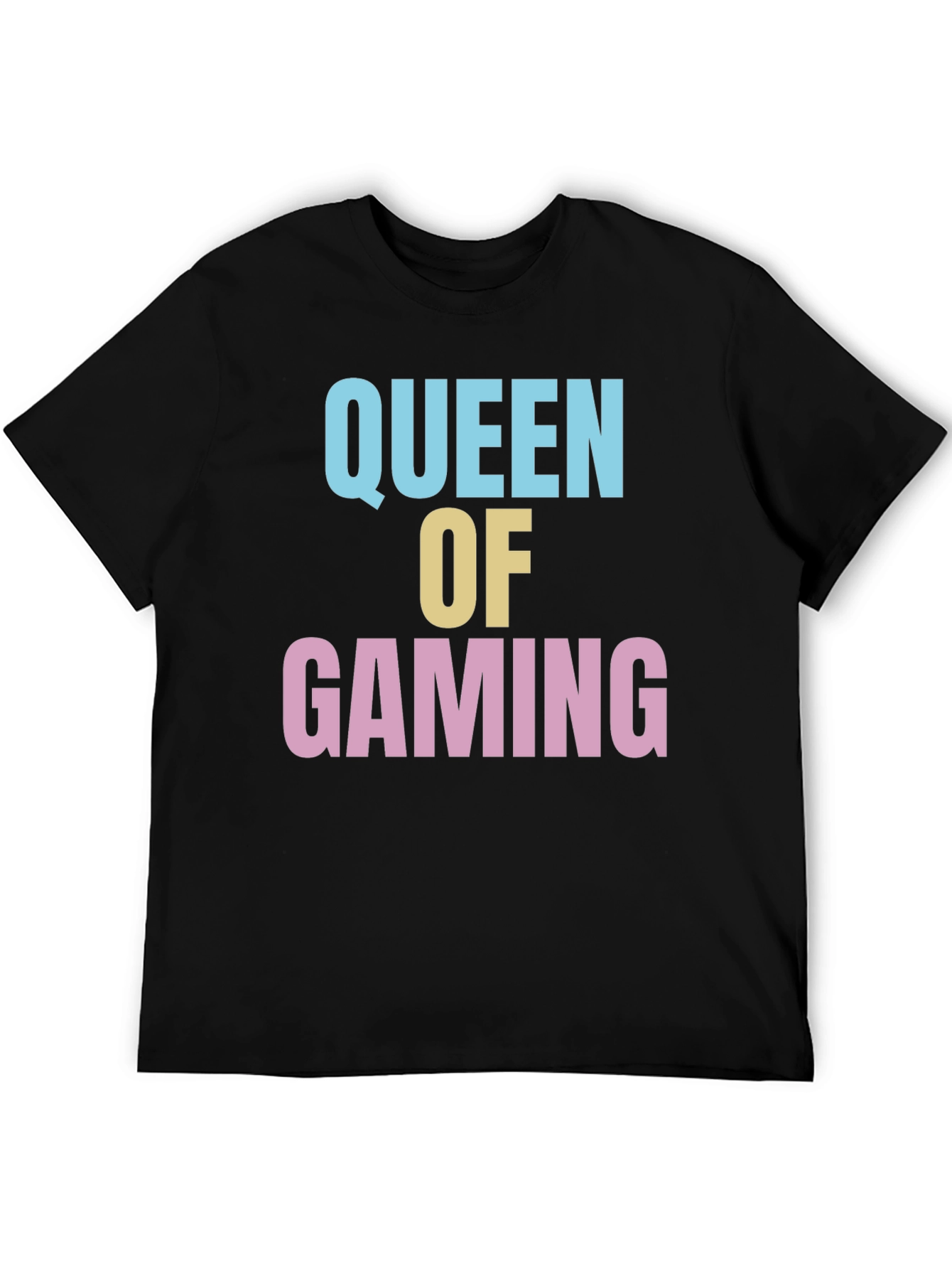 Queen of Gaming Black T-Shirt - Gamer Tee