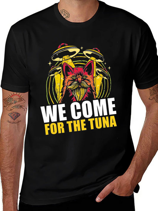 We Come For The Tuna Cat UFO Graphic Tee